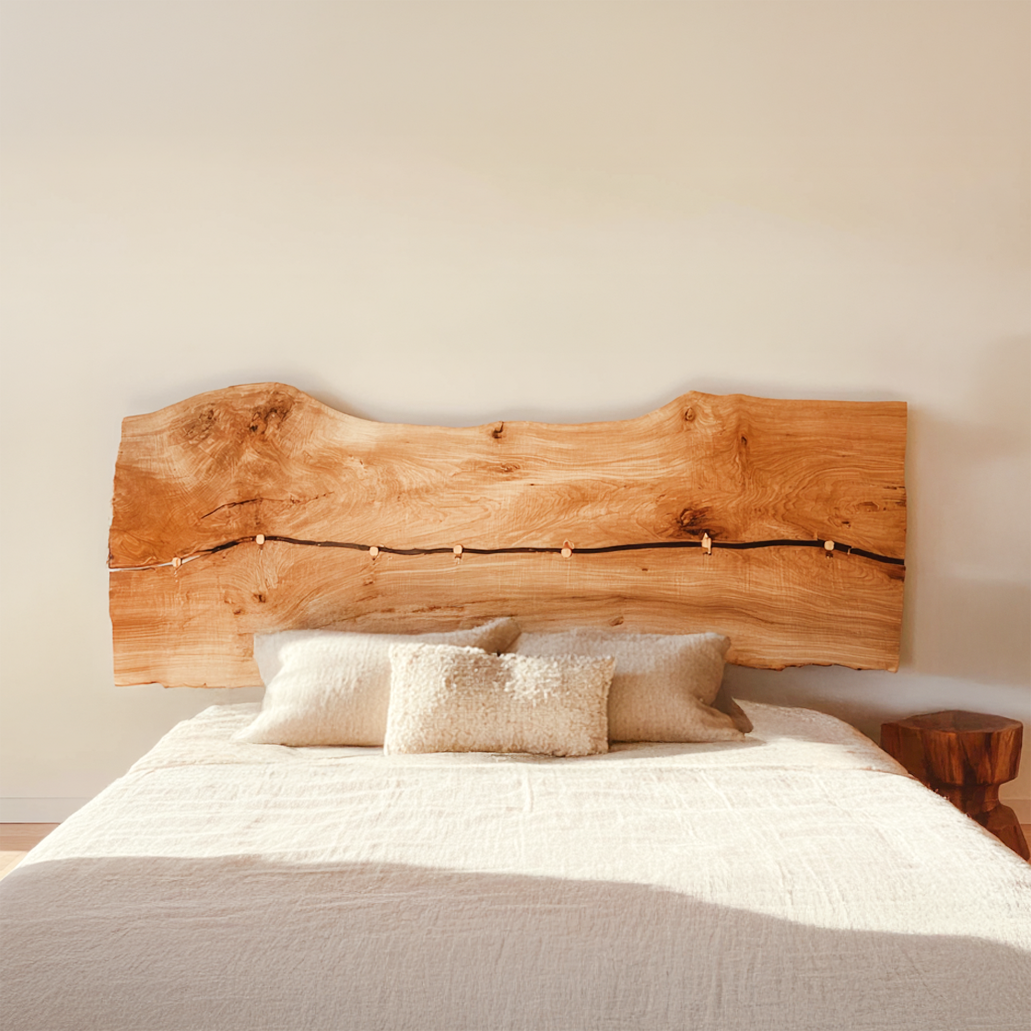 Rustic Wall Mounted Headboard For Bedroom And Home Space SINLSADH028