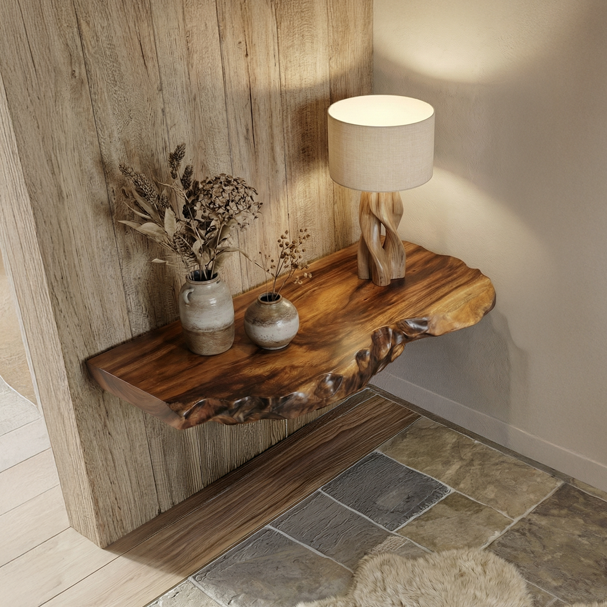 Rustic Floating Shelf For Living Room SINLSAFL523