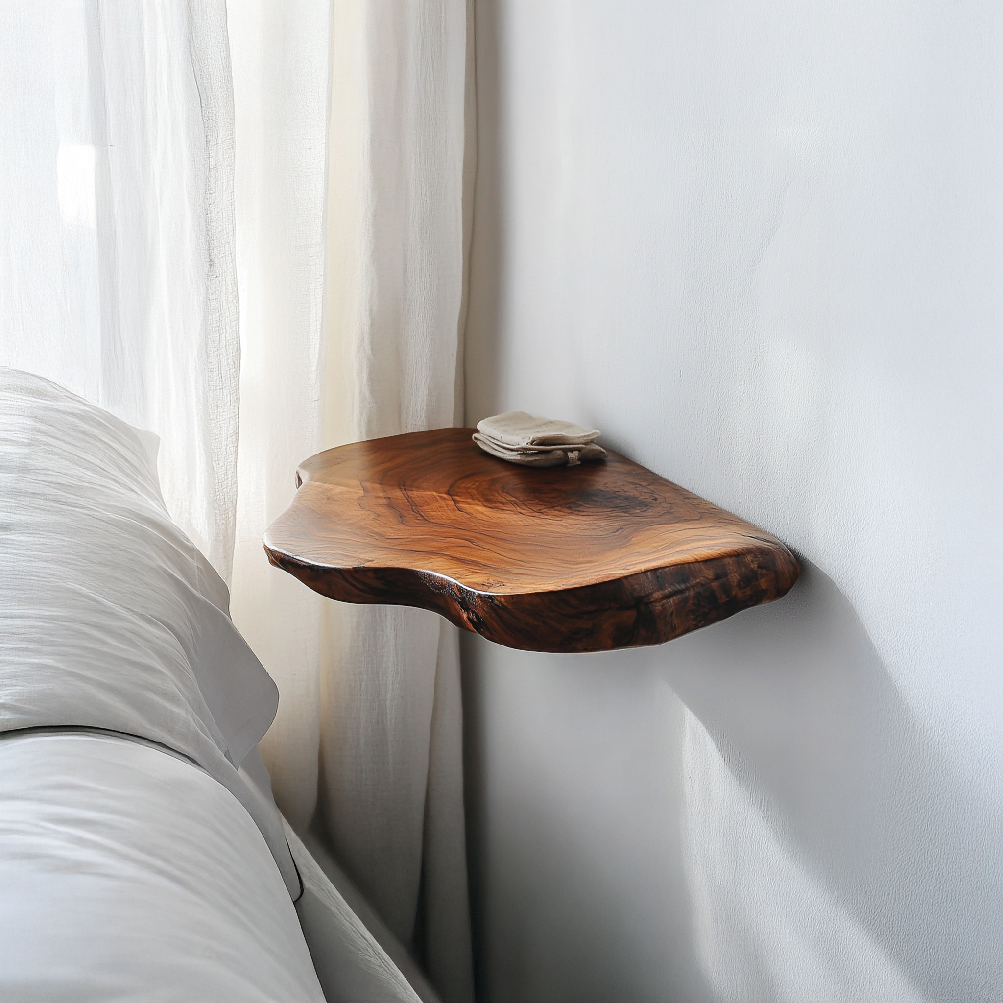 Organic Modern Wall Mounted Shelf For Bedroom SINLSAFL439