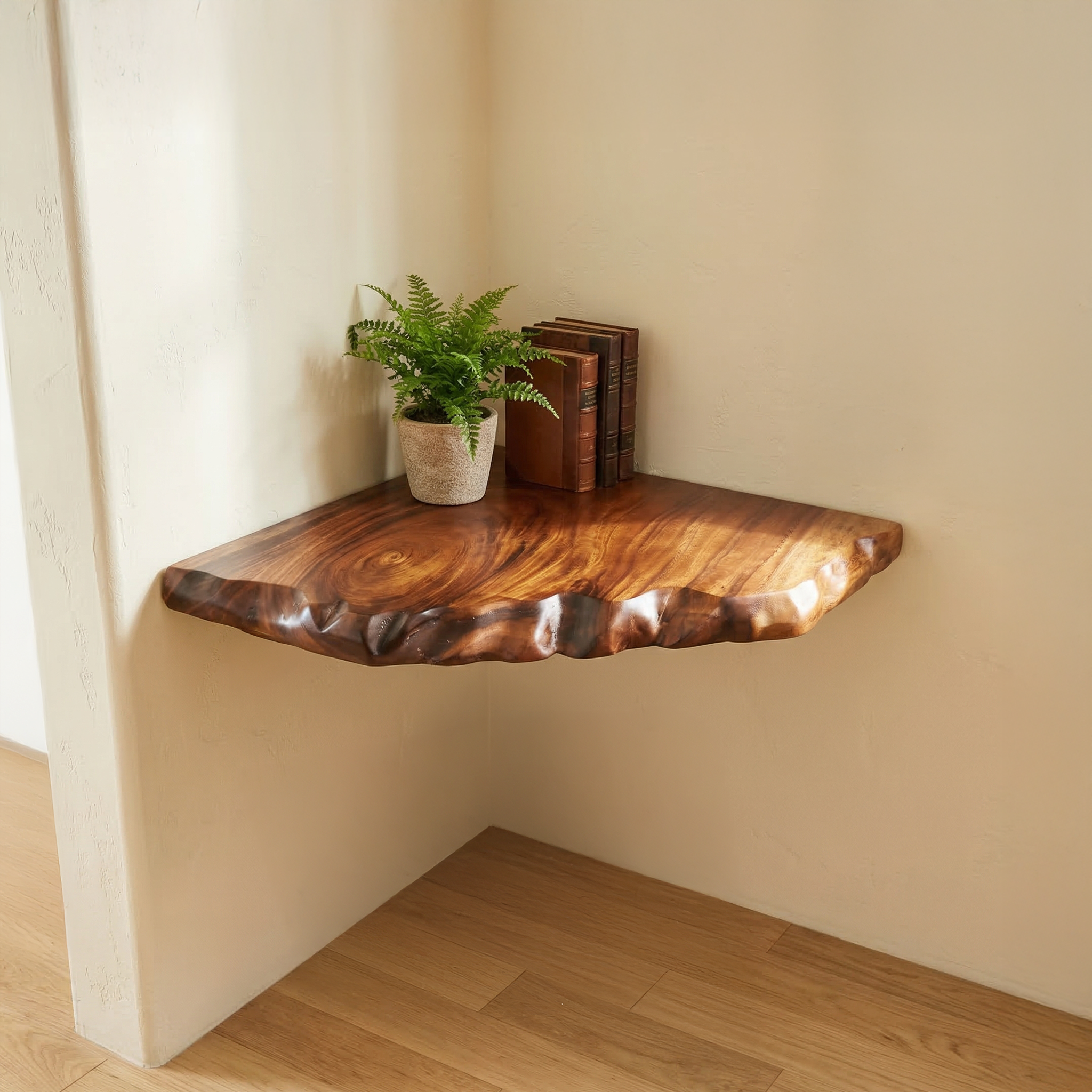 Rustic Decorative Corner Shelf For Living Room And Lounge Area SINLSACN018