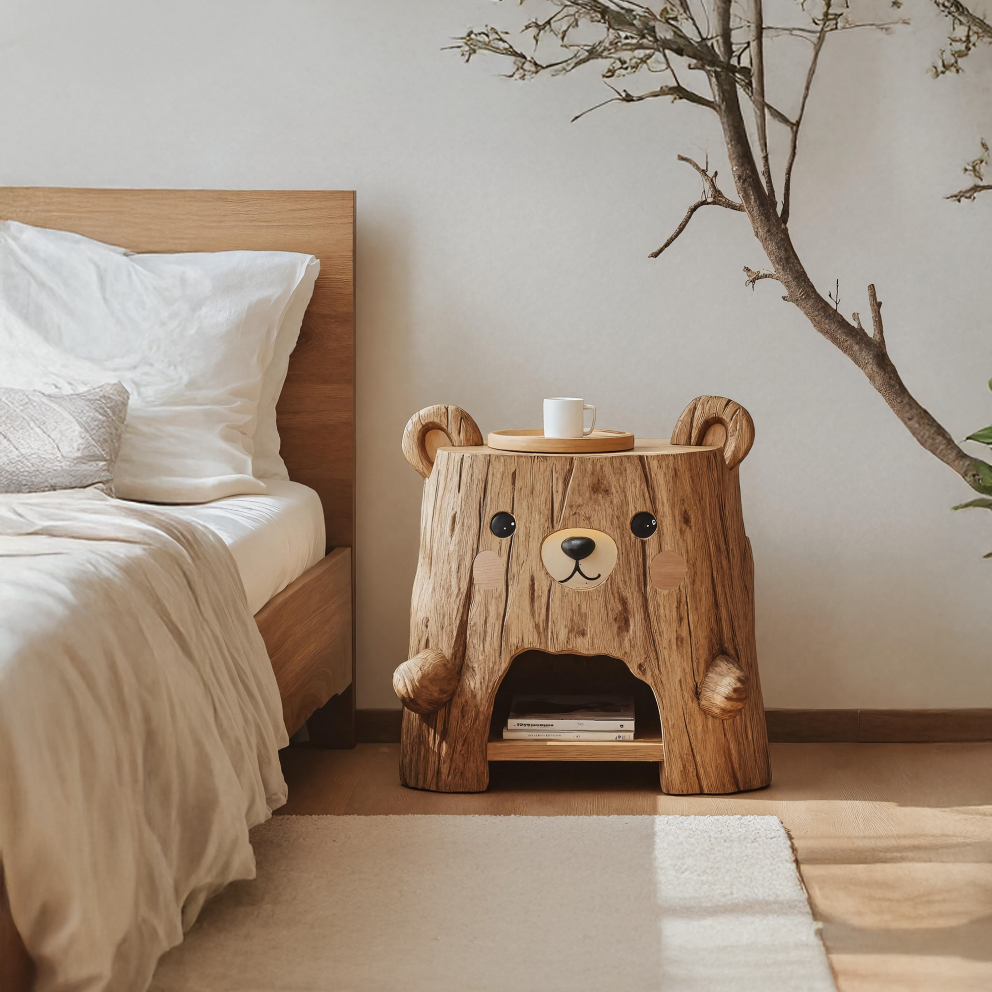 Rustic Record Cabinet With Storage For Bedroom Decor SILDTTRNS008