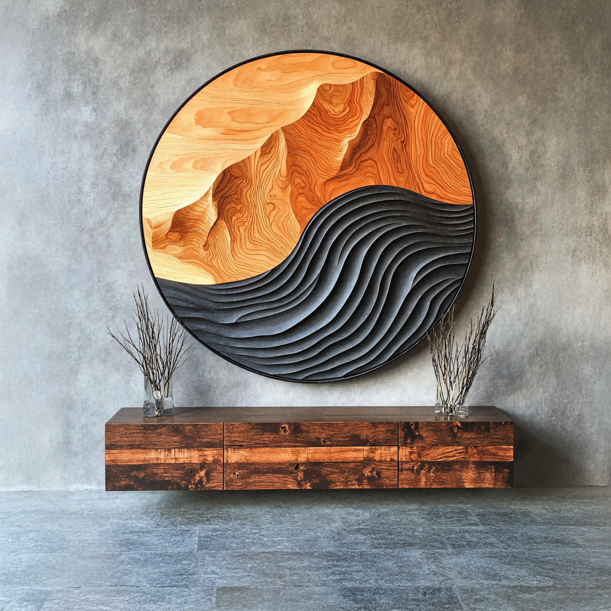 Mid Century Large Sculpture Wall For Entryway Inspiration SILDTTRWA002