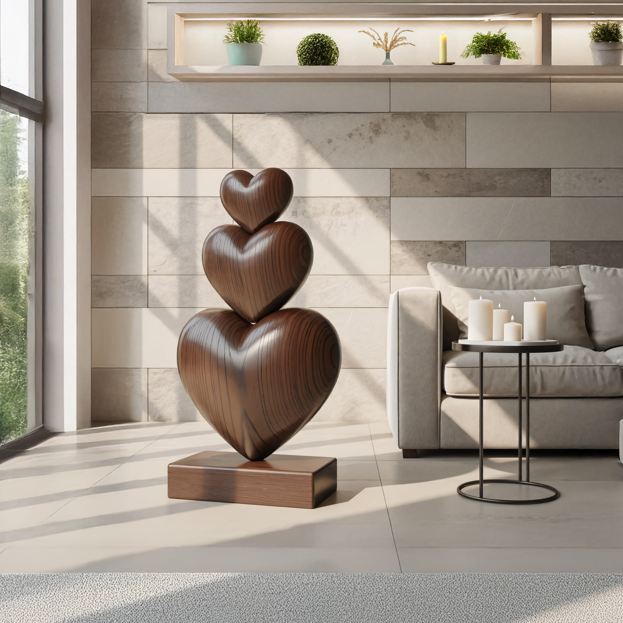 Handcrafted Wooden Sculpture For Furniture Unique Display SILDTTRAS018