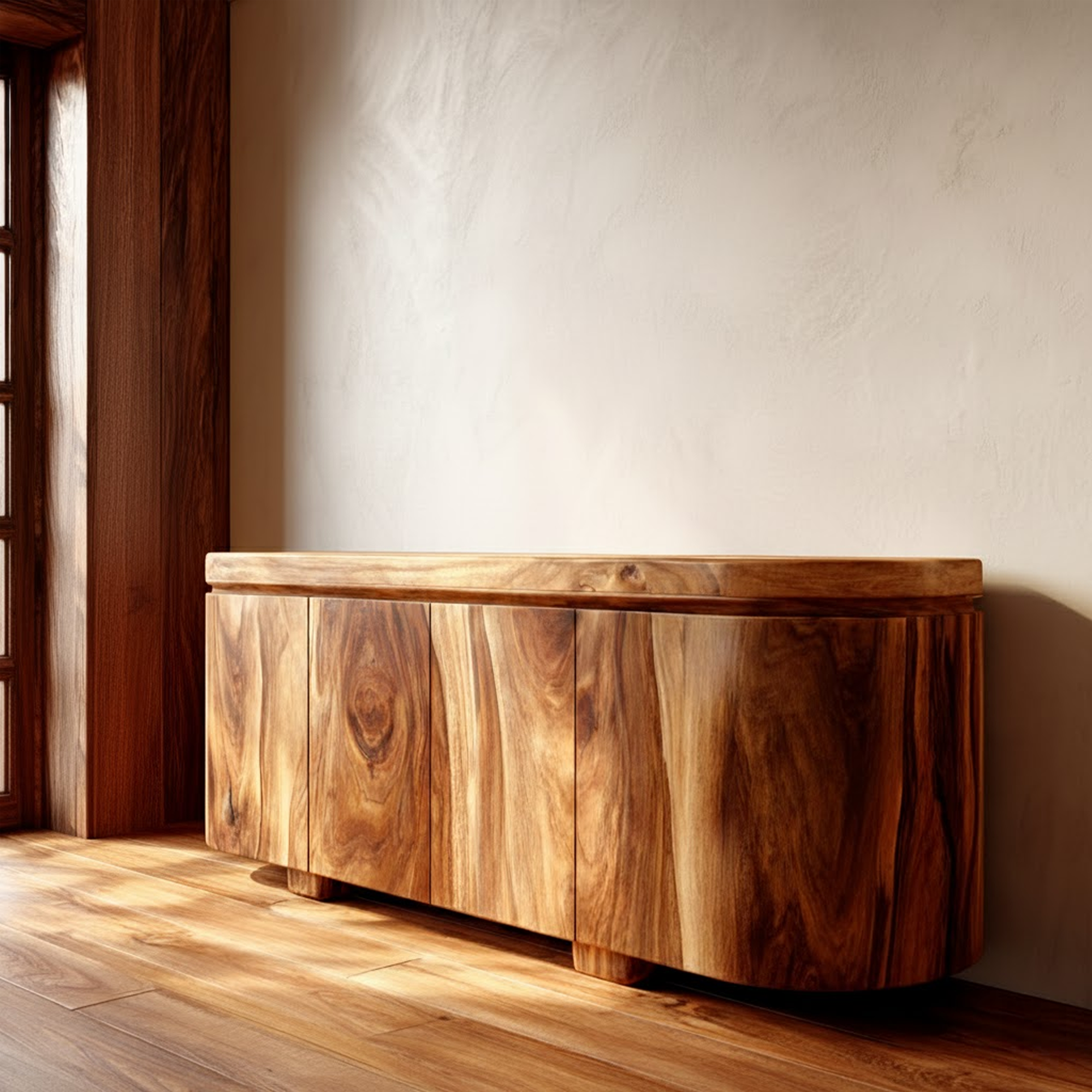 Rustic Wooden Cabinet Living Room Furniture Accent SINLKISC309