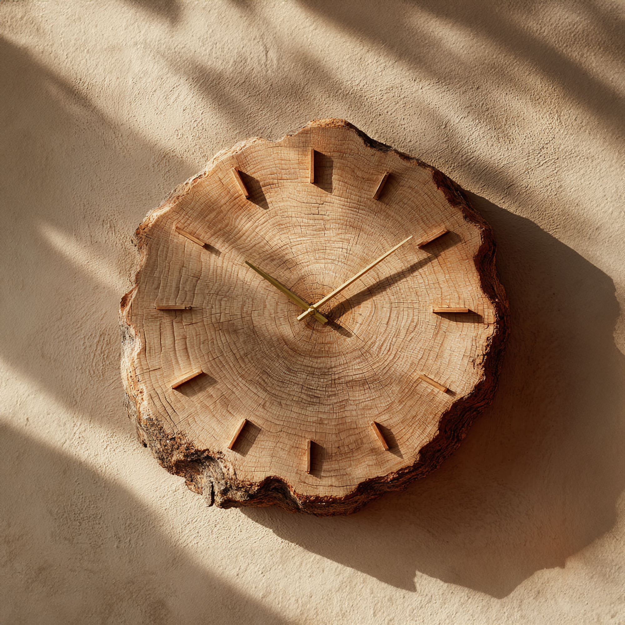 Rustic Round Wood Wall Clock Dining Room Or Living Room SINLKICK009