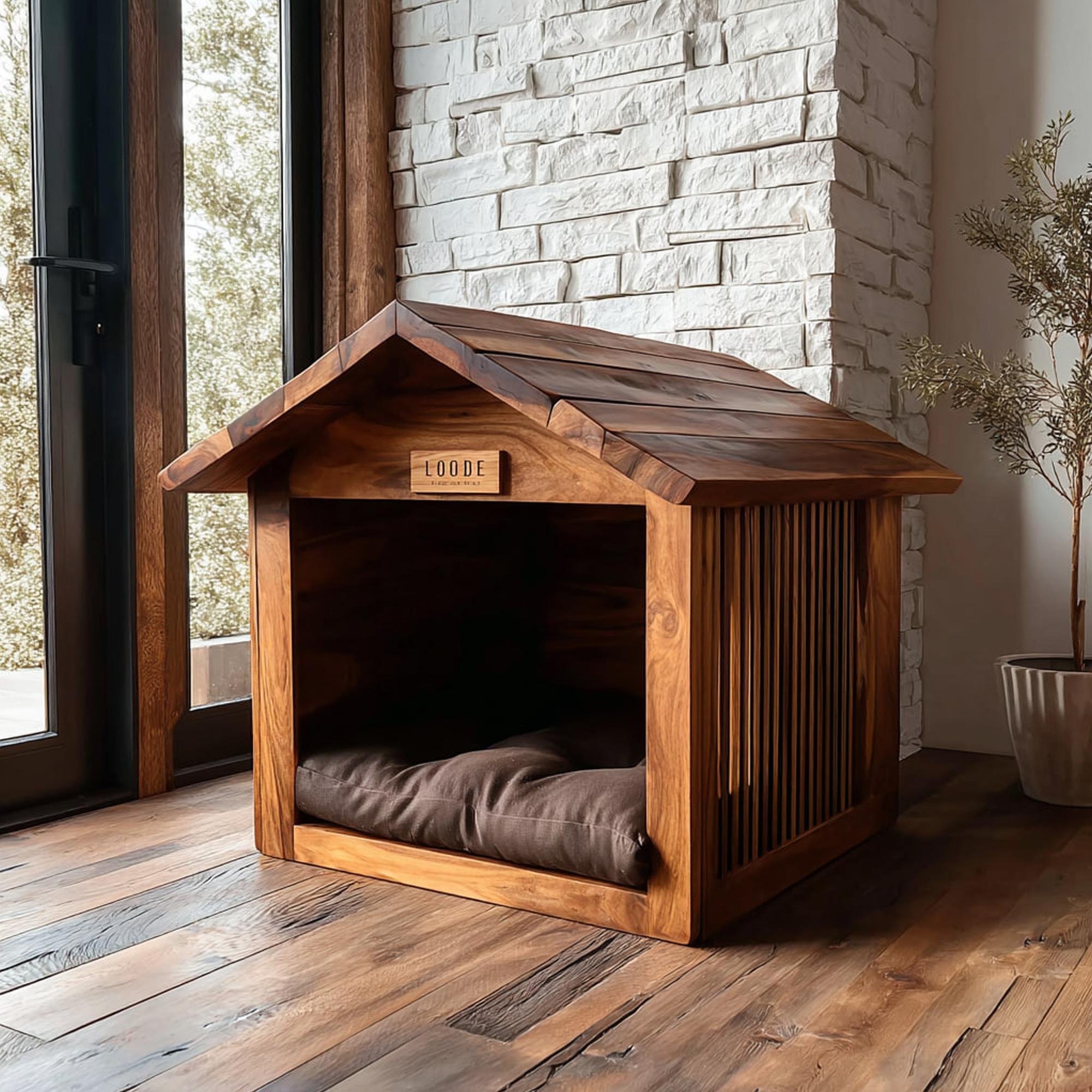 Rustic Farmhouse Pet House For Living Room Or Home Space SINLKIPB008