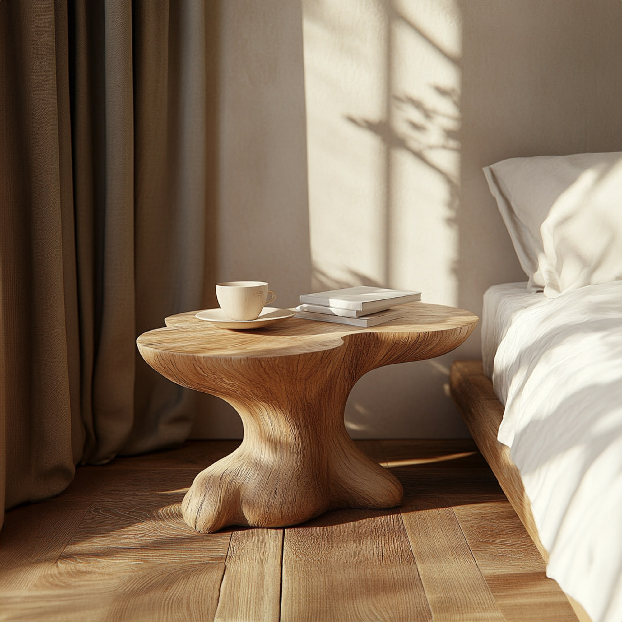 Rustic Bedside Table Modern Bedroom SINLKIBT169