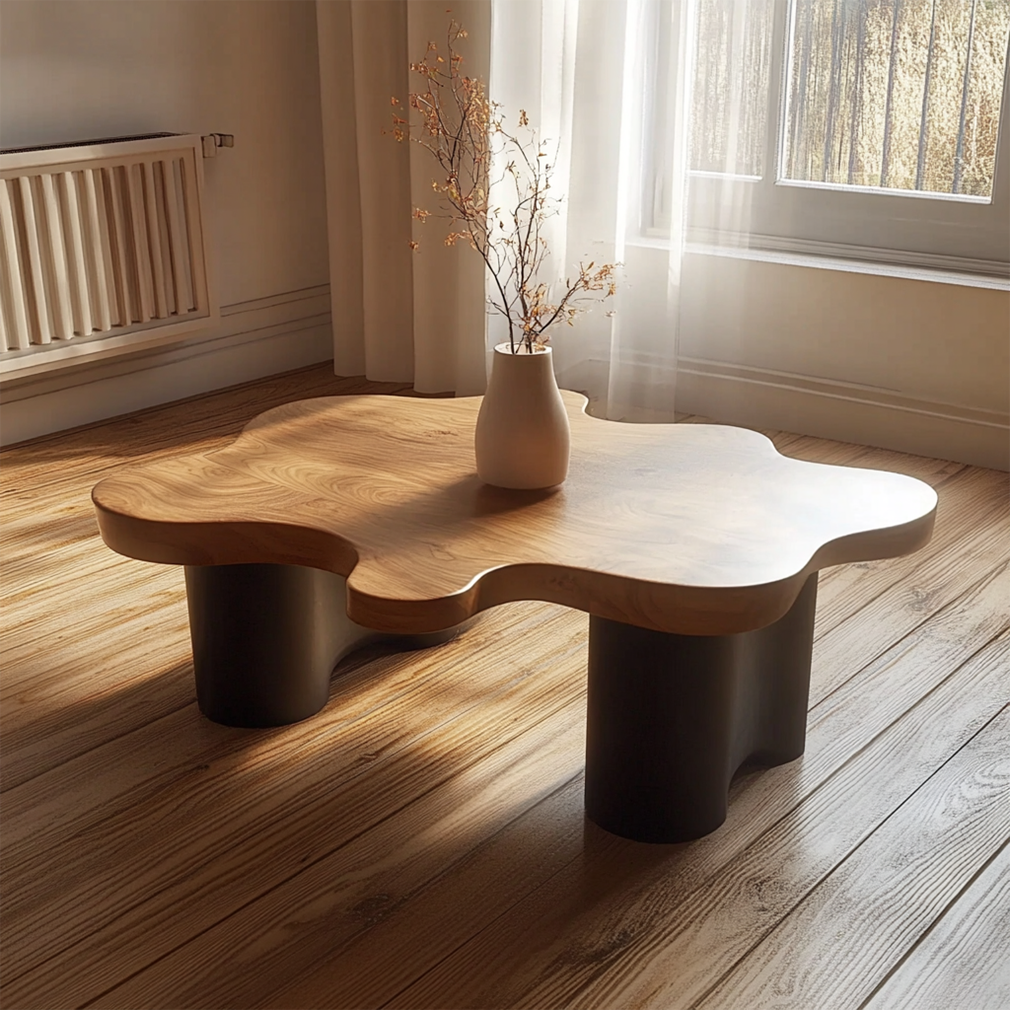 Mid Century Handcrafted Coffee Table Living Room SINLKICF268