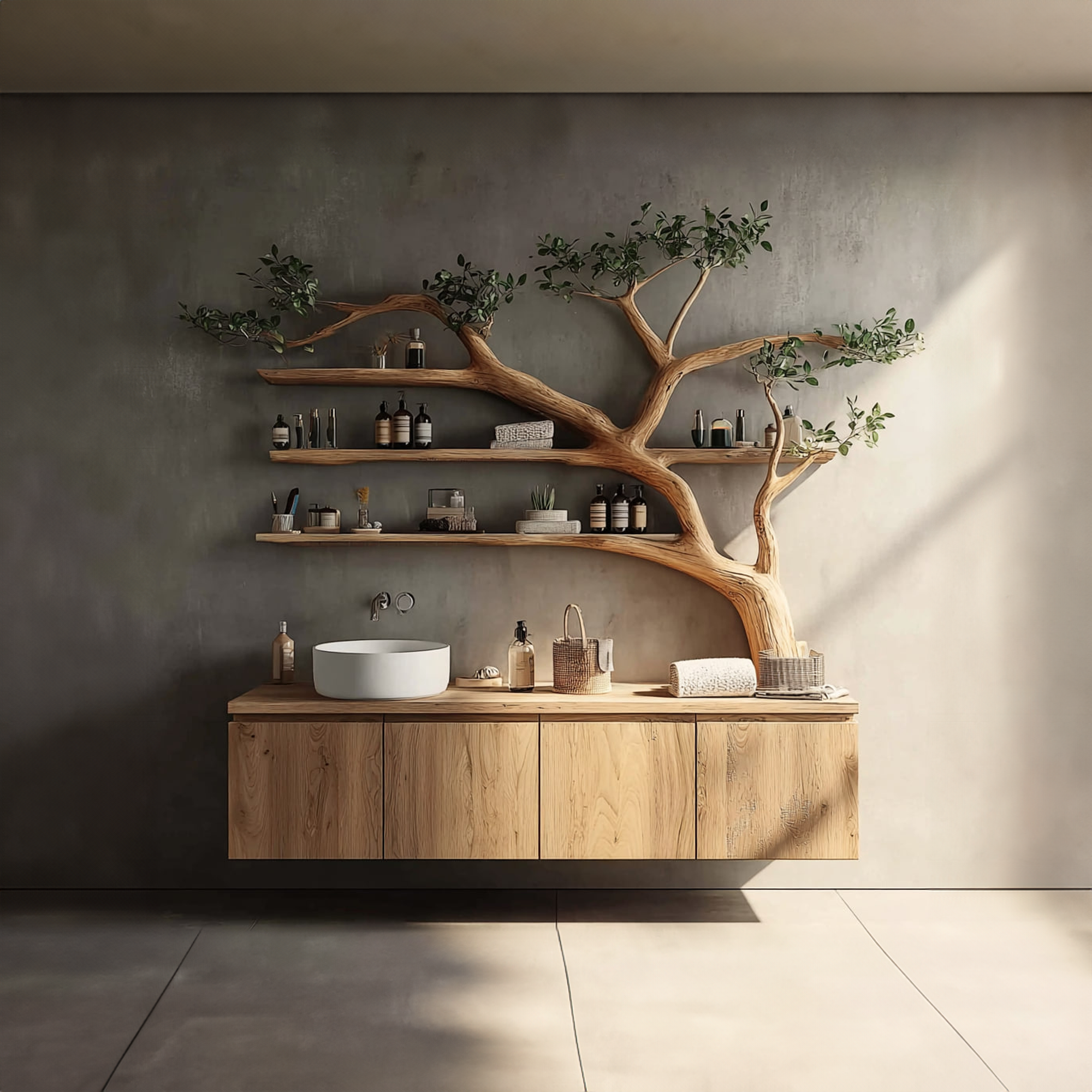 Rustic Organic Tree Branch Vanity Bathroom Or Spa Room SINLKITBB015