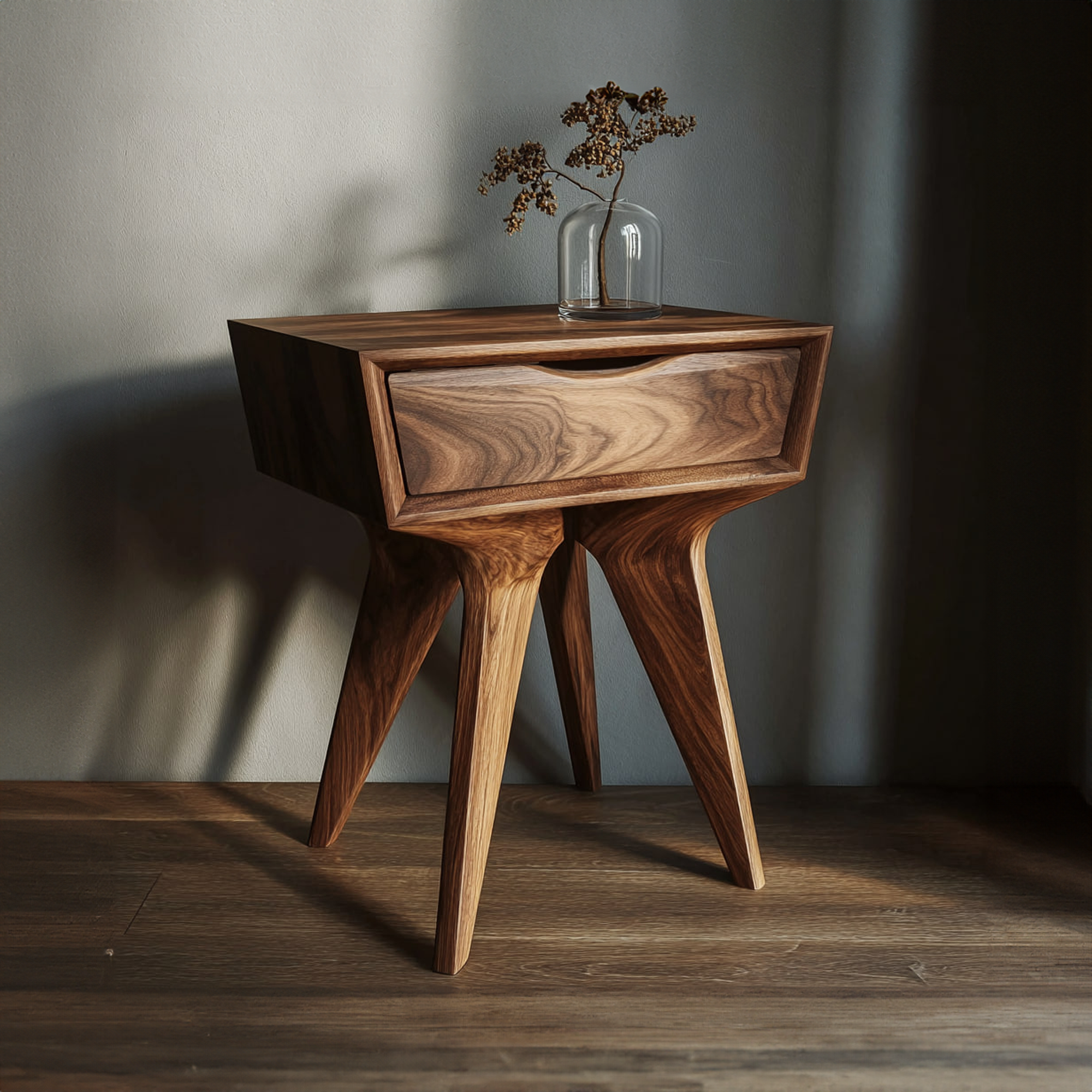 Sculptural Minimalist Side Table Bedroom Or Office Room SINLKICC024