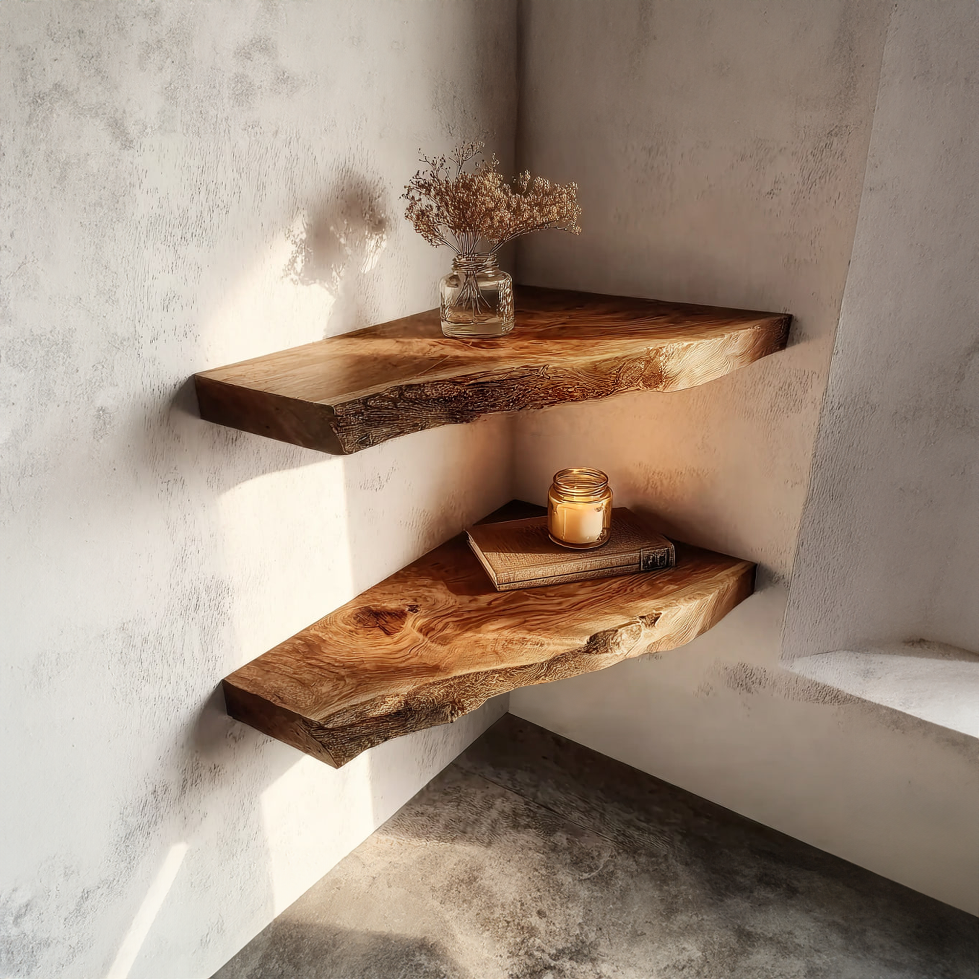 Rustic Floating Wall Shelf Hallway Or Bedroom SINLKIFL197