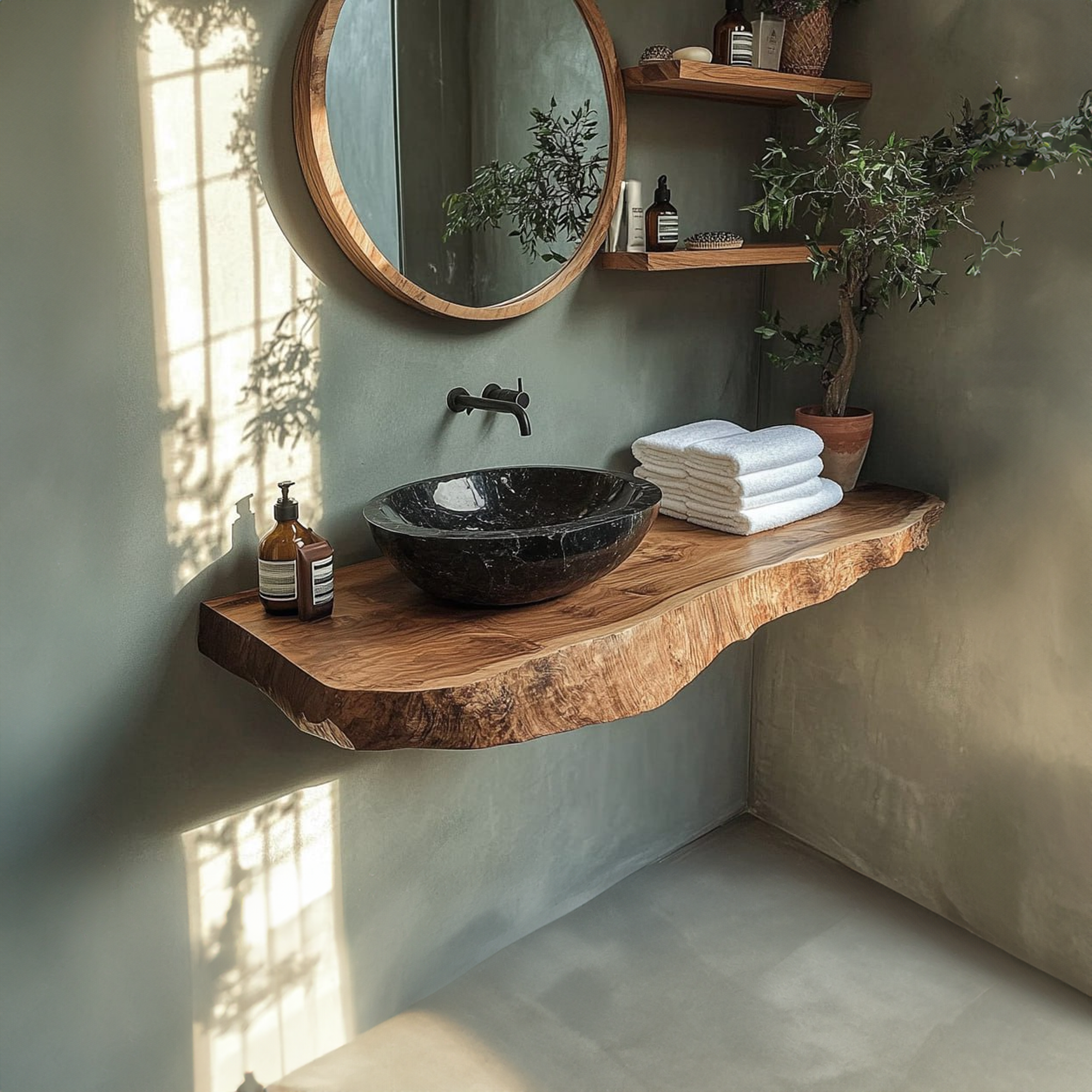Rustic Single Sink Vanity Bathroom SINLBRV112