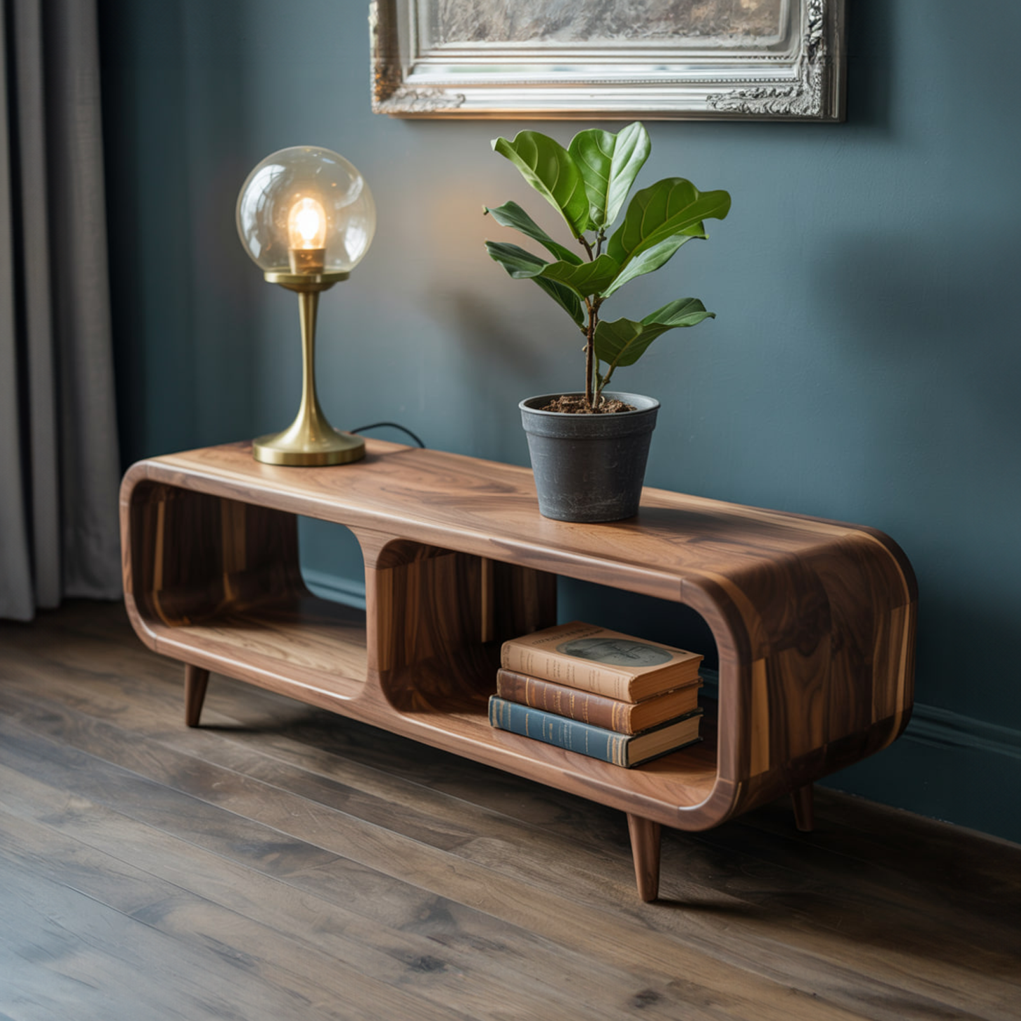 Mid Century Storage Table Entryway And Living Room SINLKISC281