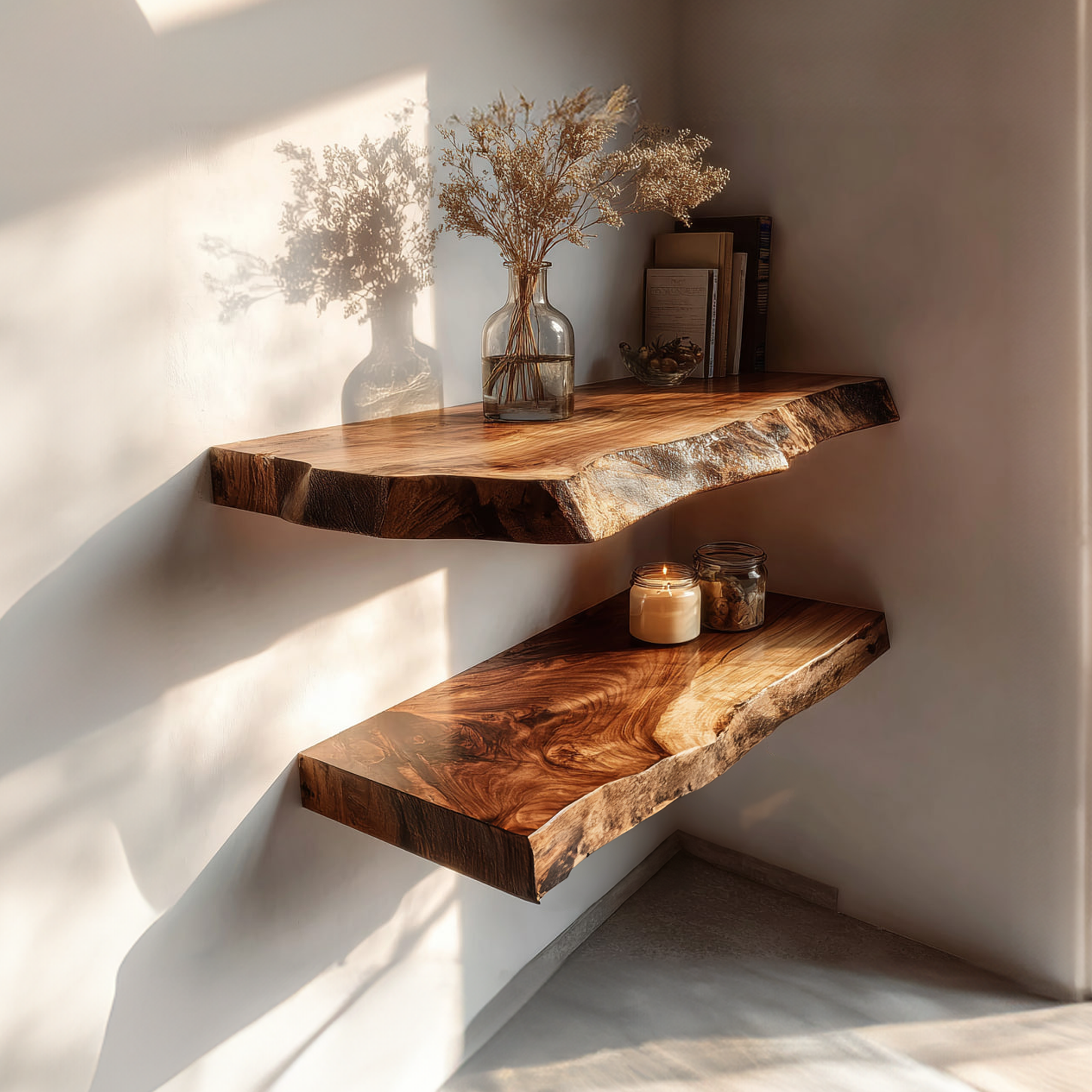 Rustic Floating Shelf Reading Room Or Living Room SINLKIFL305