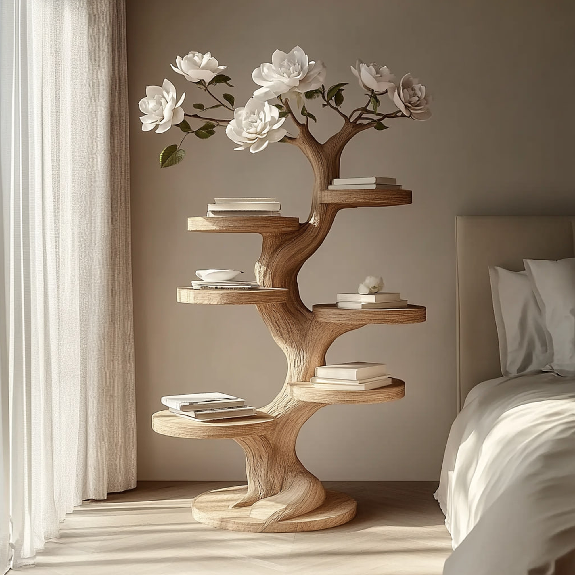 Rustic Artistic Branch Nightstand Bedroom Or Living Room Accent SINLKIBT160