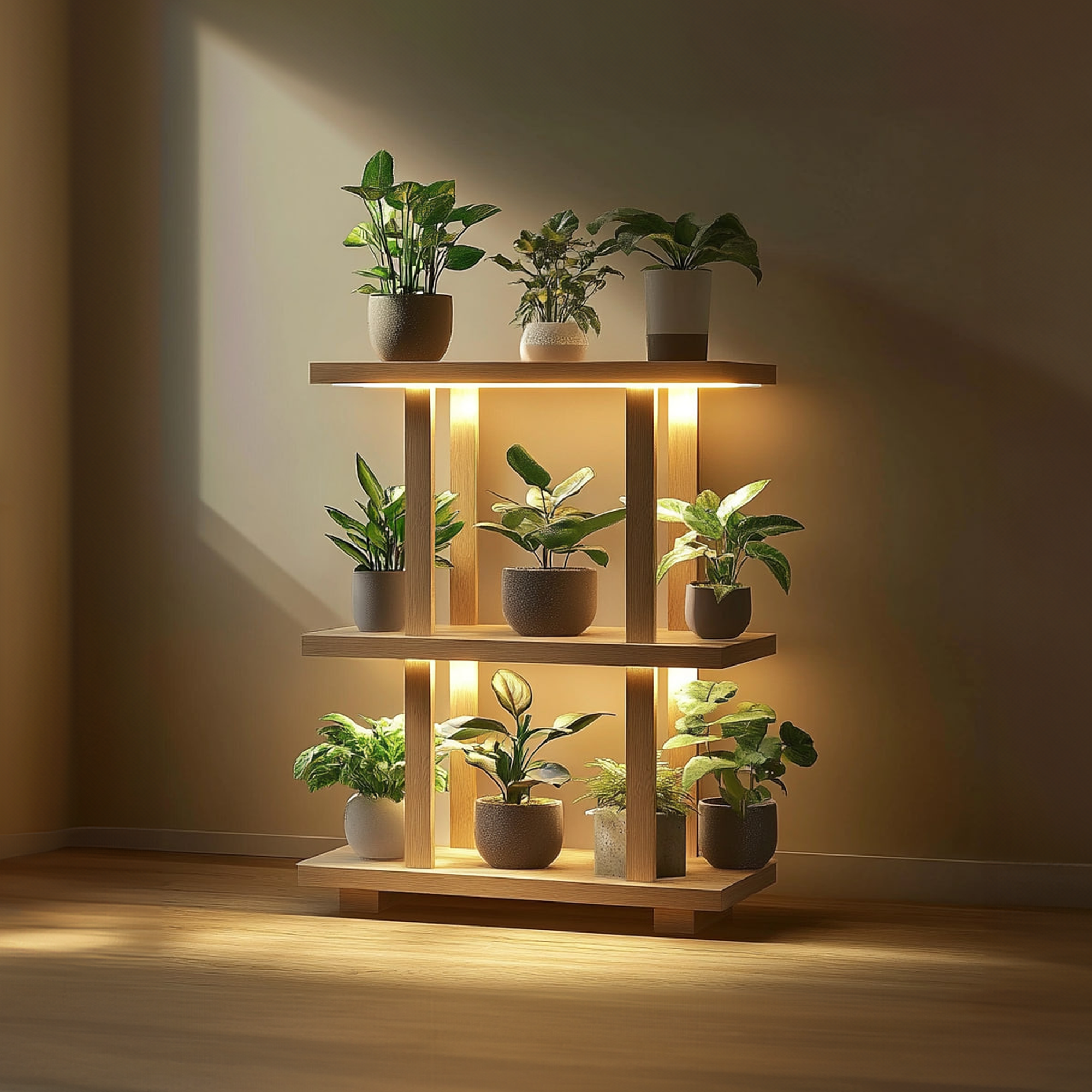 Mid Century Plant Shelf Indoor Garden Decor SINLKITT083