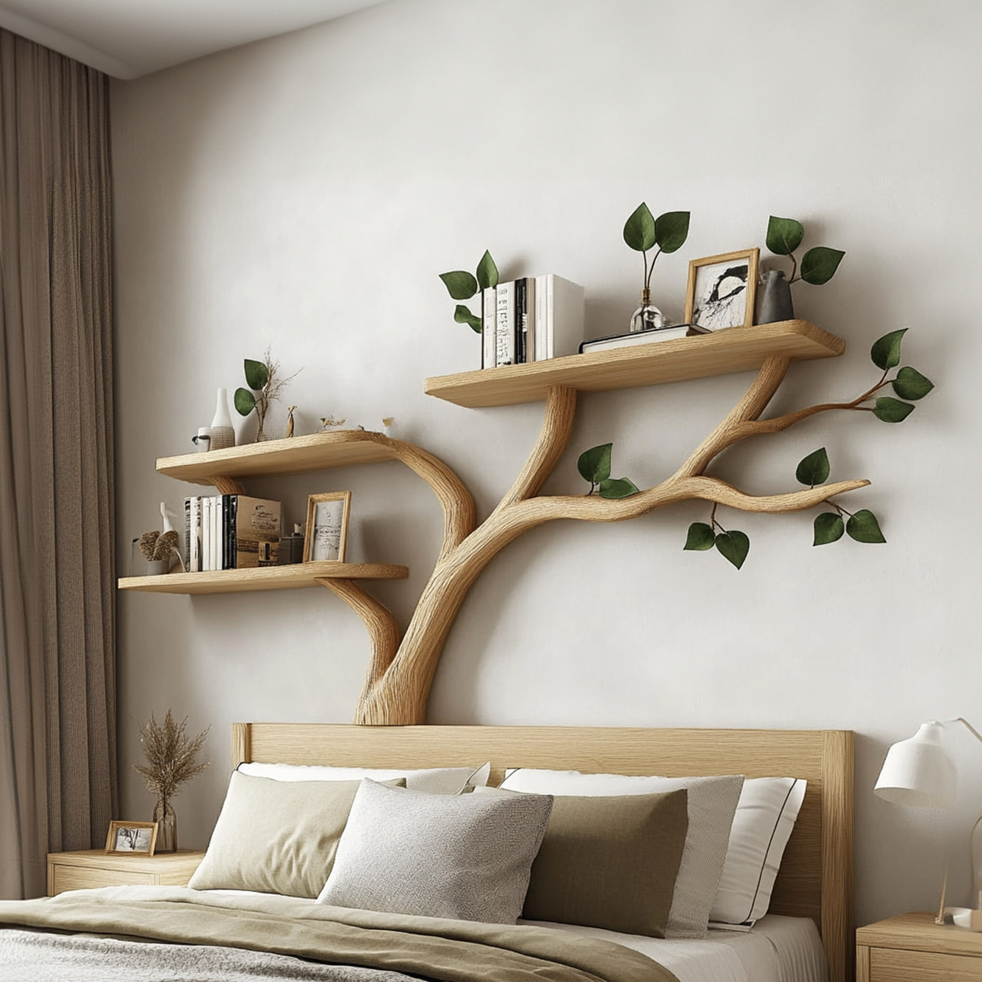 Rustic Tree Branch Bookshelf Modern Home SINLKITBS061