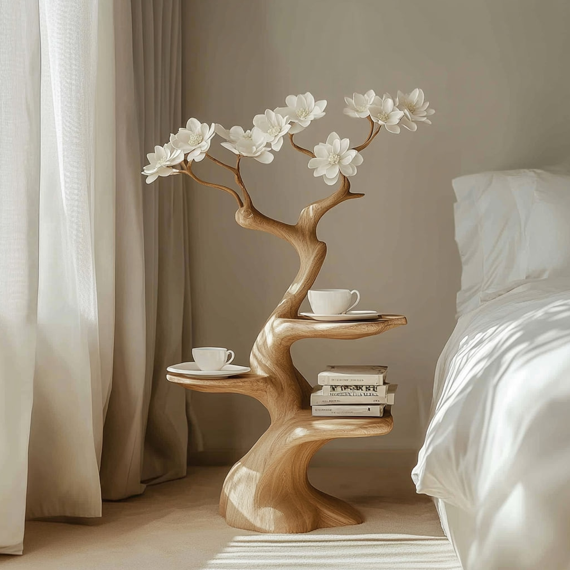 Rustic Decorative Side Table Living Room Reading Corner SINLKIBT151