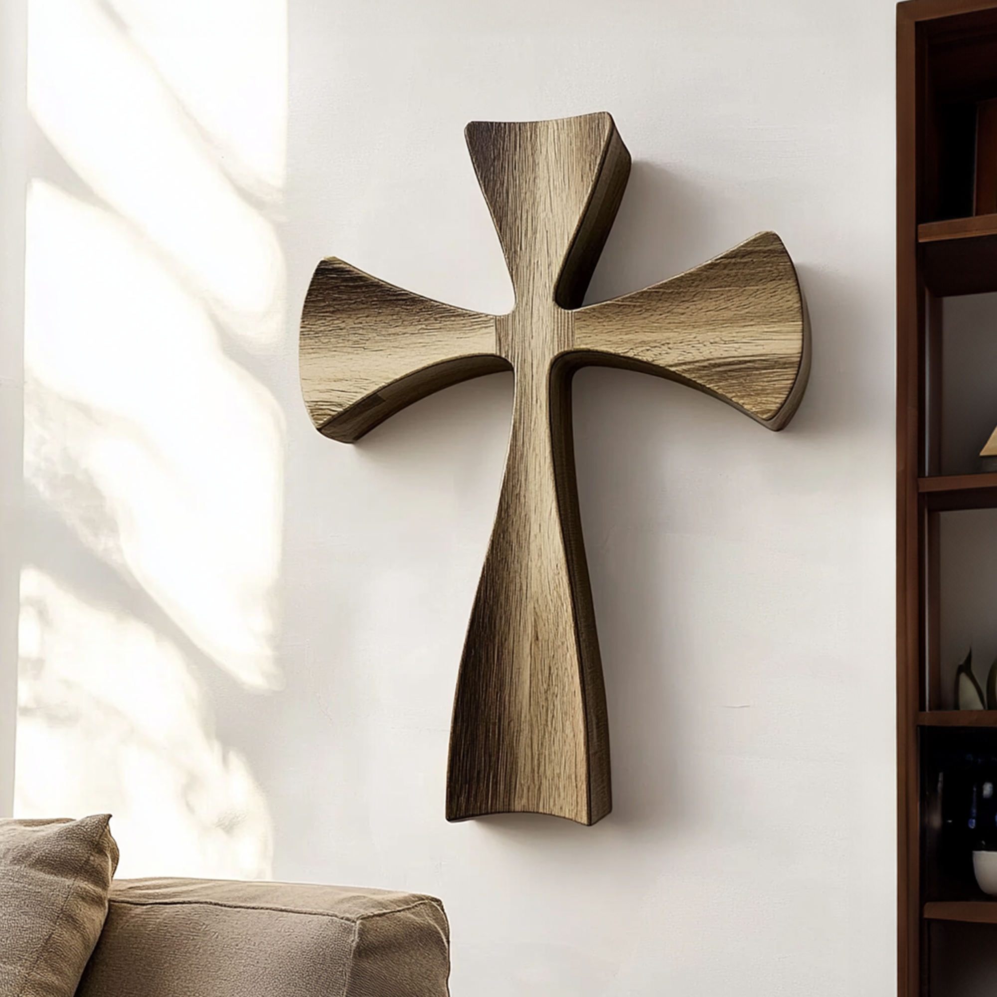 Rustic Wall Cross Living Room And Prayer Room SINLKIWD003