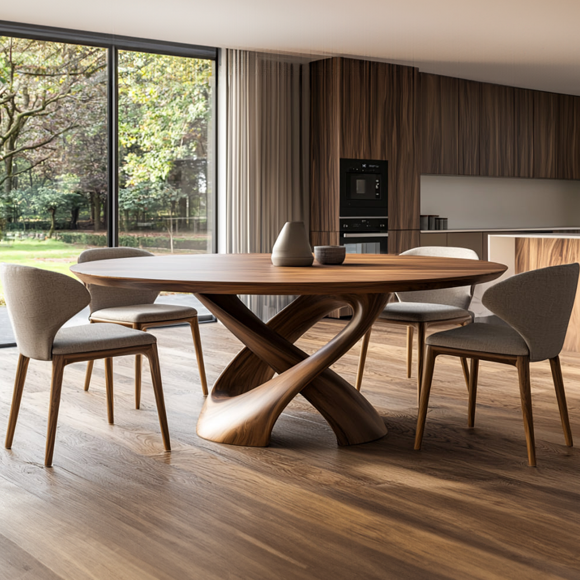 Rustic Handmade Live Edge Dining Table Kitchen SINLKIDT124