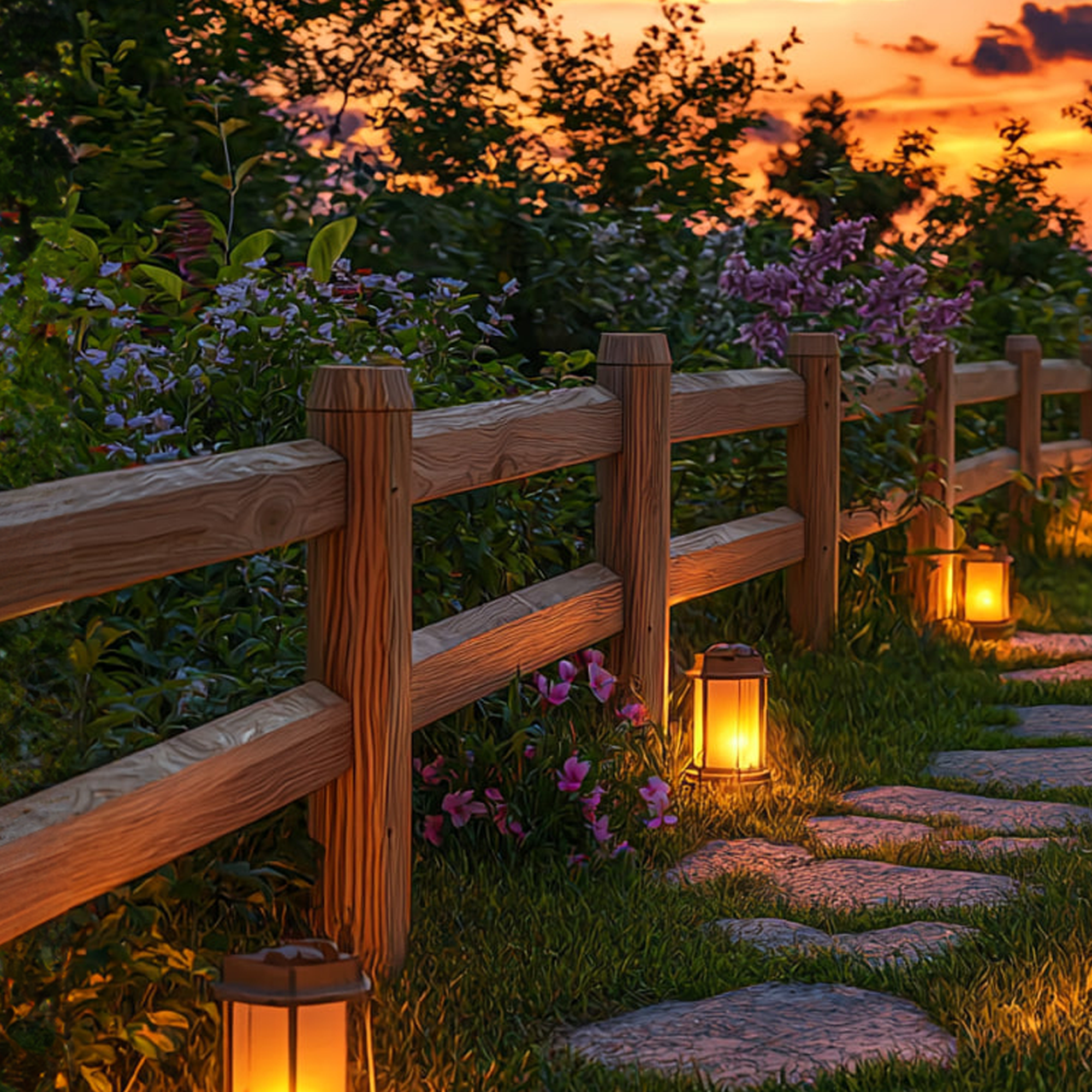 Rustic Decorative Garden For Pathway And Backyard SINLKIWF004