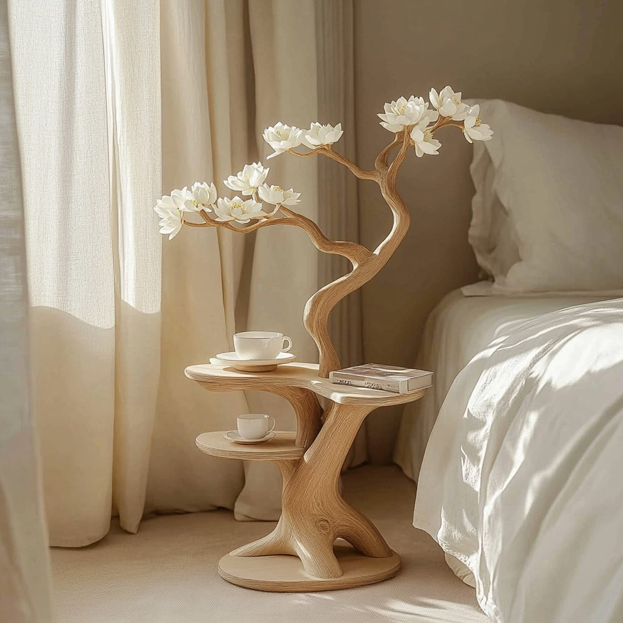 Rustic Artistic Nightstand Bedroom Living Room Accent SINLKIBT150