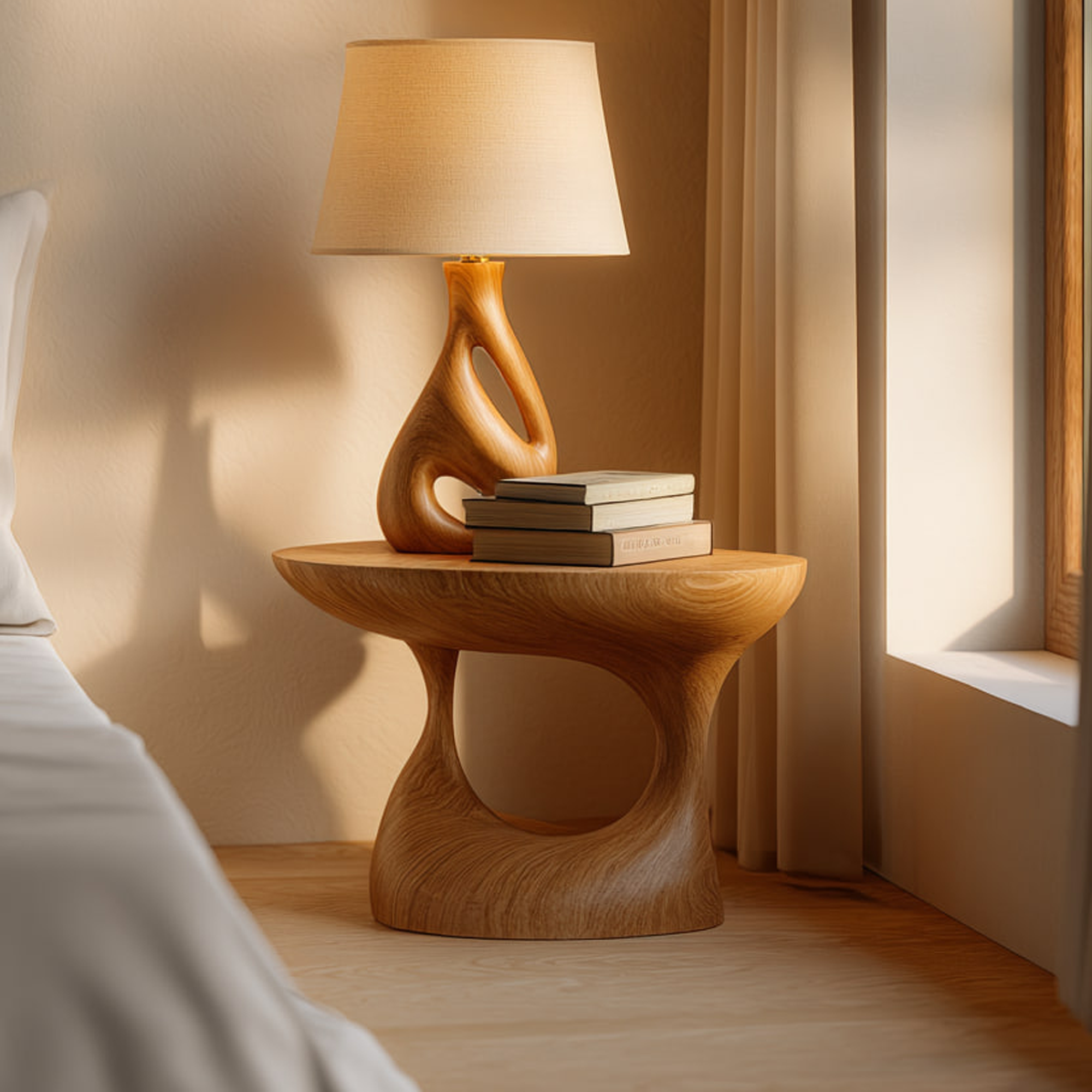 Mid Century Bedside Table Bedroom Or Living Room SINLKIBT126