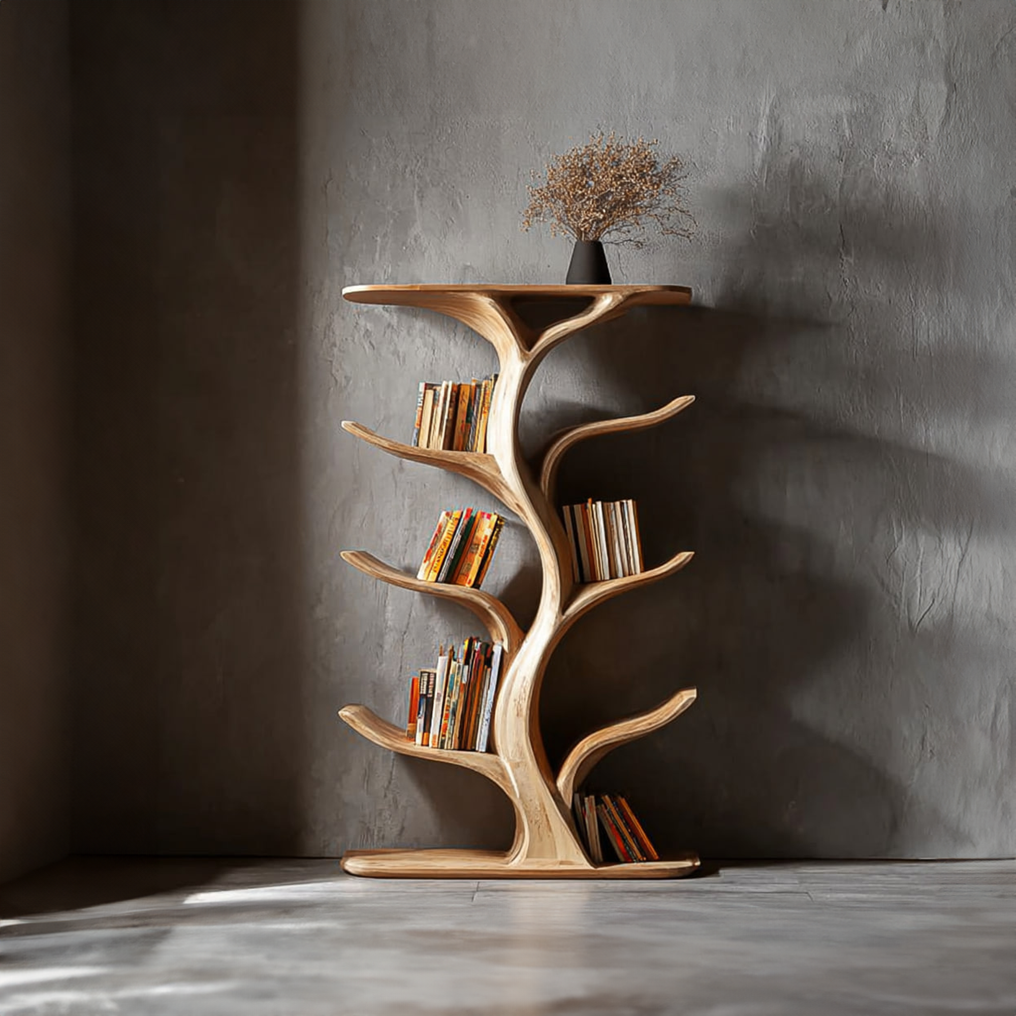 Midcentury Modern Tree Display Study Room SINLKITB252
