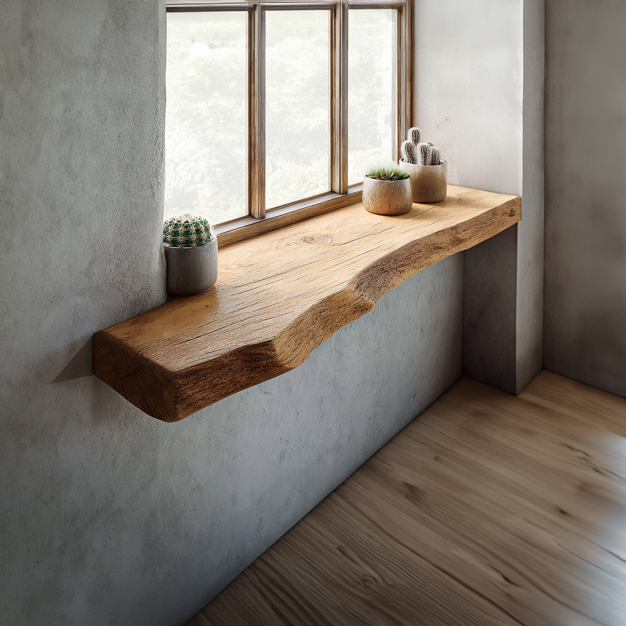 Rustic Floating Window Shelf Living Room SINLKIFL186