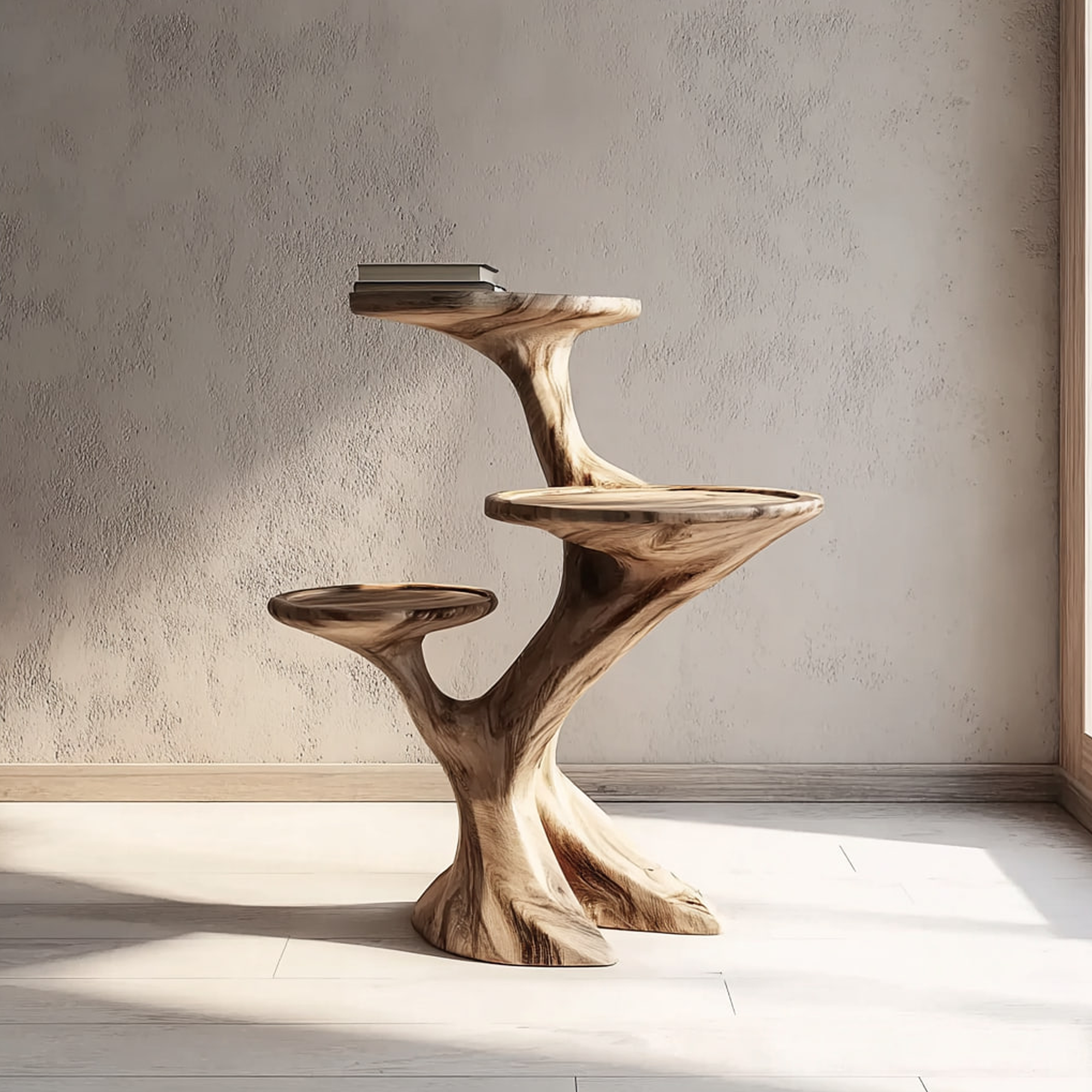 Rustic End Table Living Room Storage SINLKIBT111