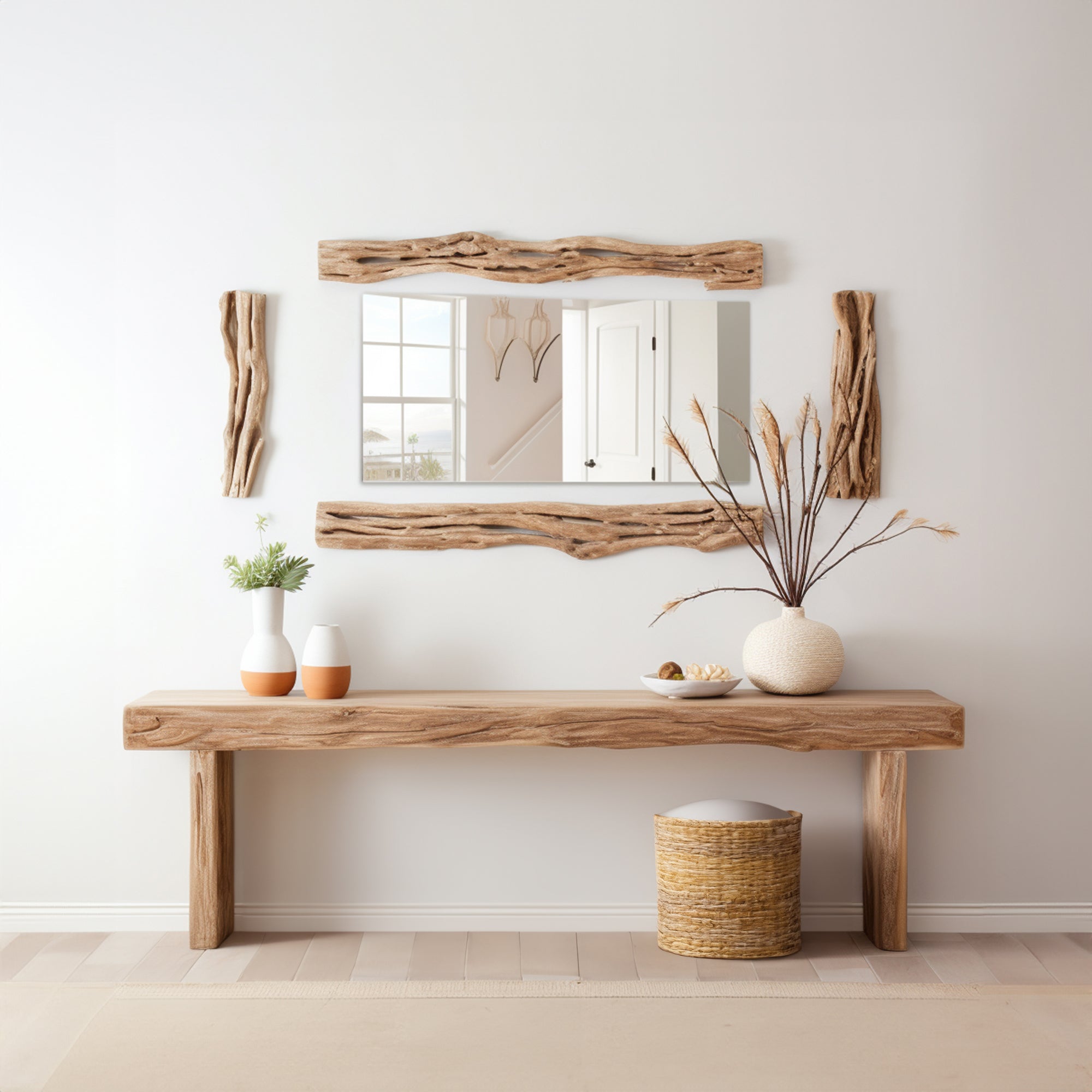Rustic Console Table Modern Farmhouse SILDTCS061