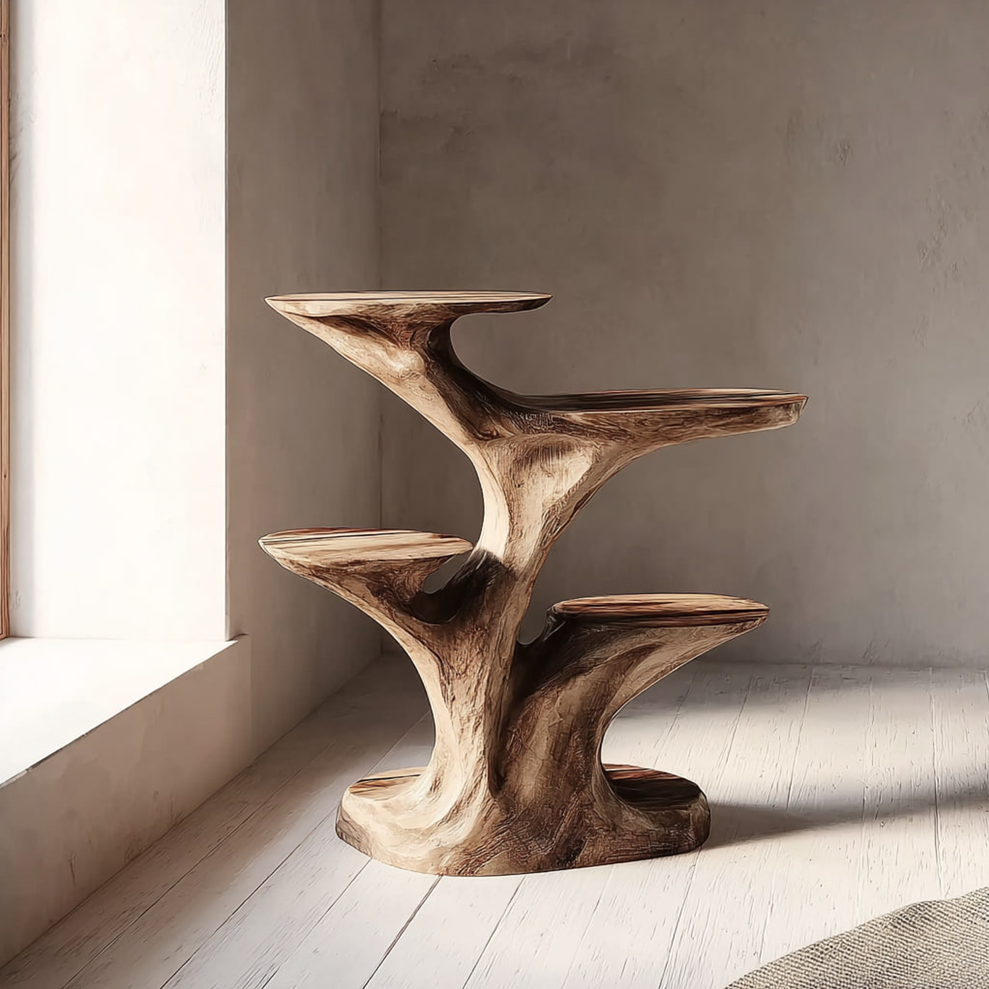 Rustic End Table Living Room Corner SINLKIBT110