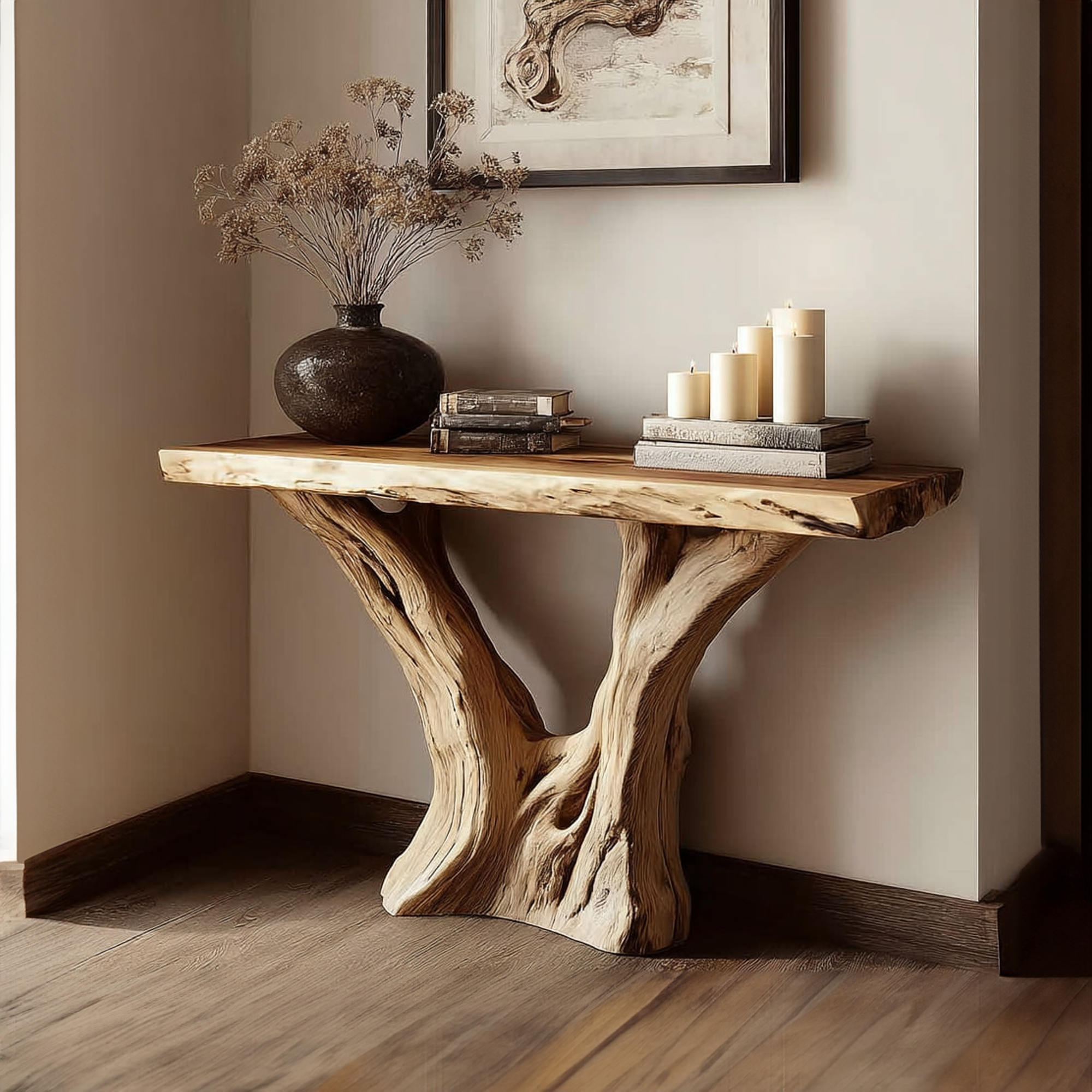 Rustic Console Table Accent Living Room SINLKICS251