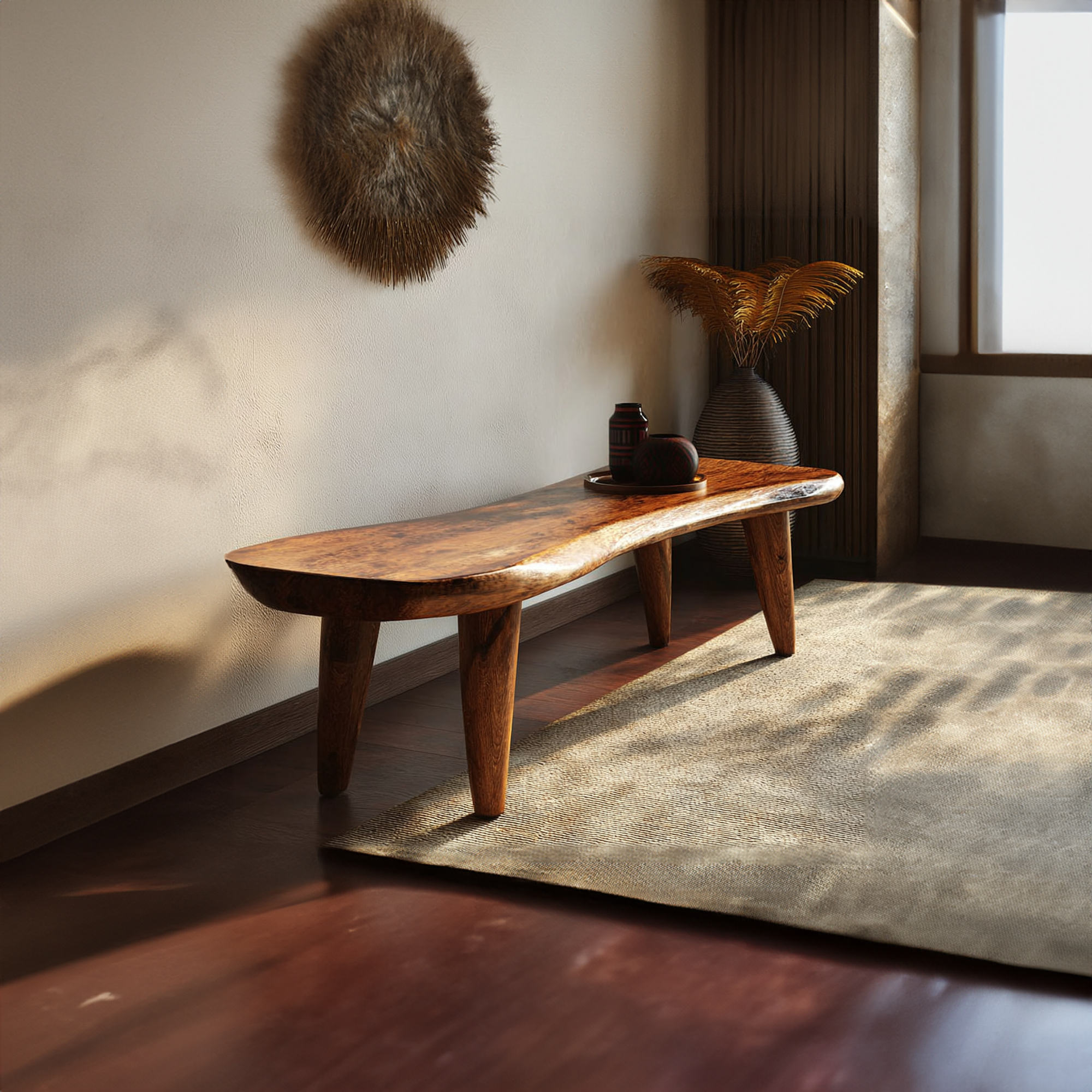 Rustic Handmade Bench Entryway Living Room Furniture SINLKIRS024