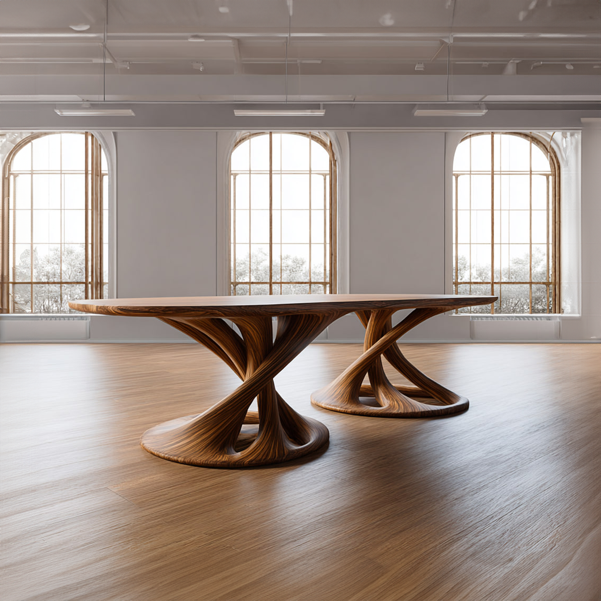 Rustic Handcrafted Wood Slab Dining Table Dining Room SINLKIDT120