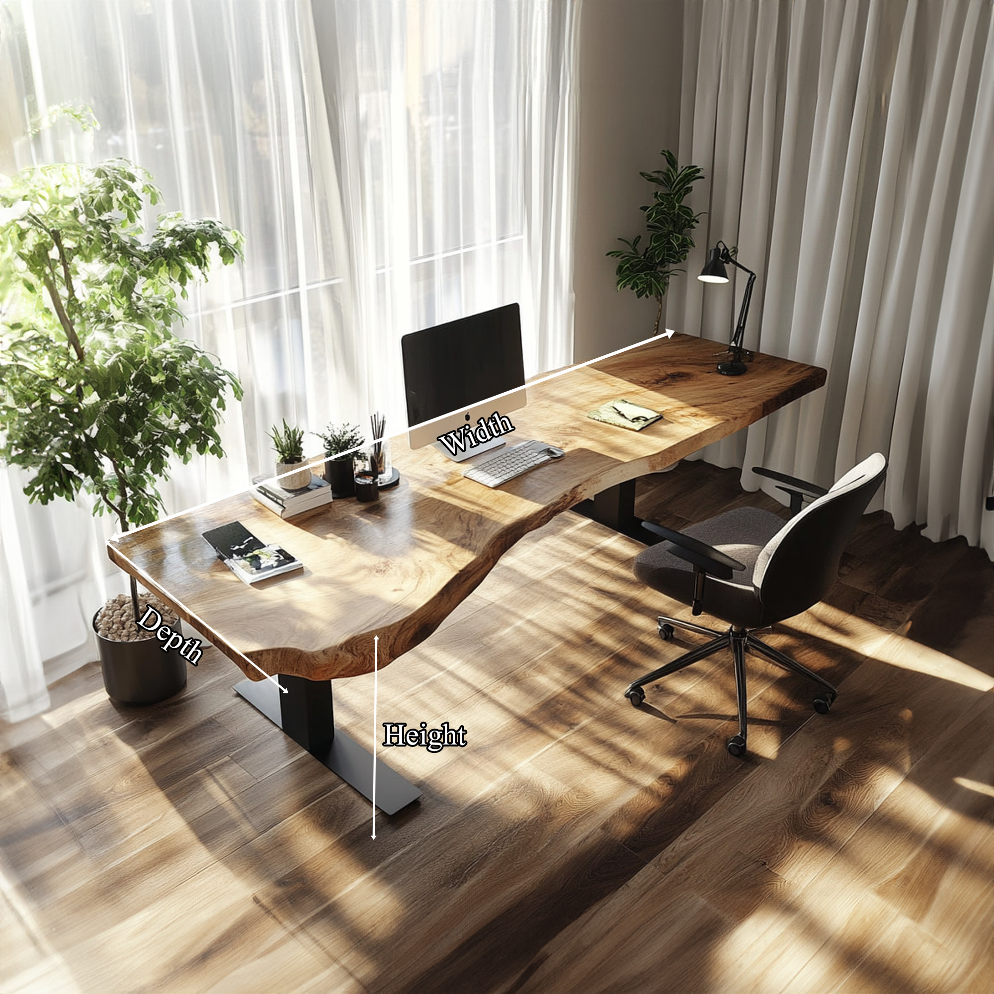 Rustic Office Desk Studio Room And Work Corner SINLKIDK033