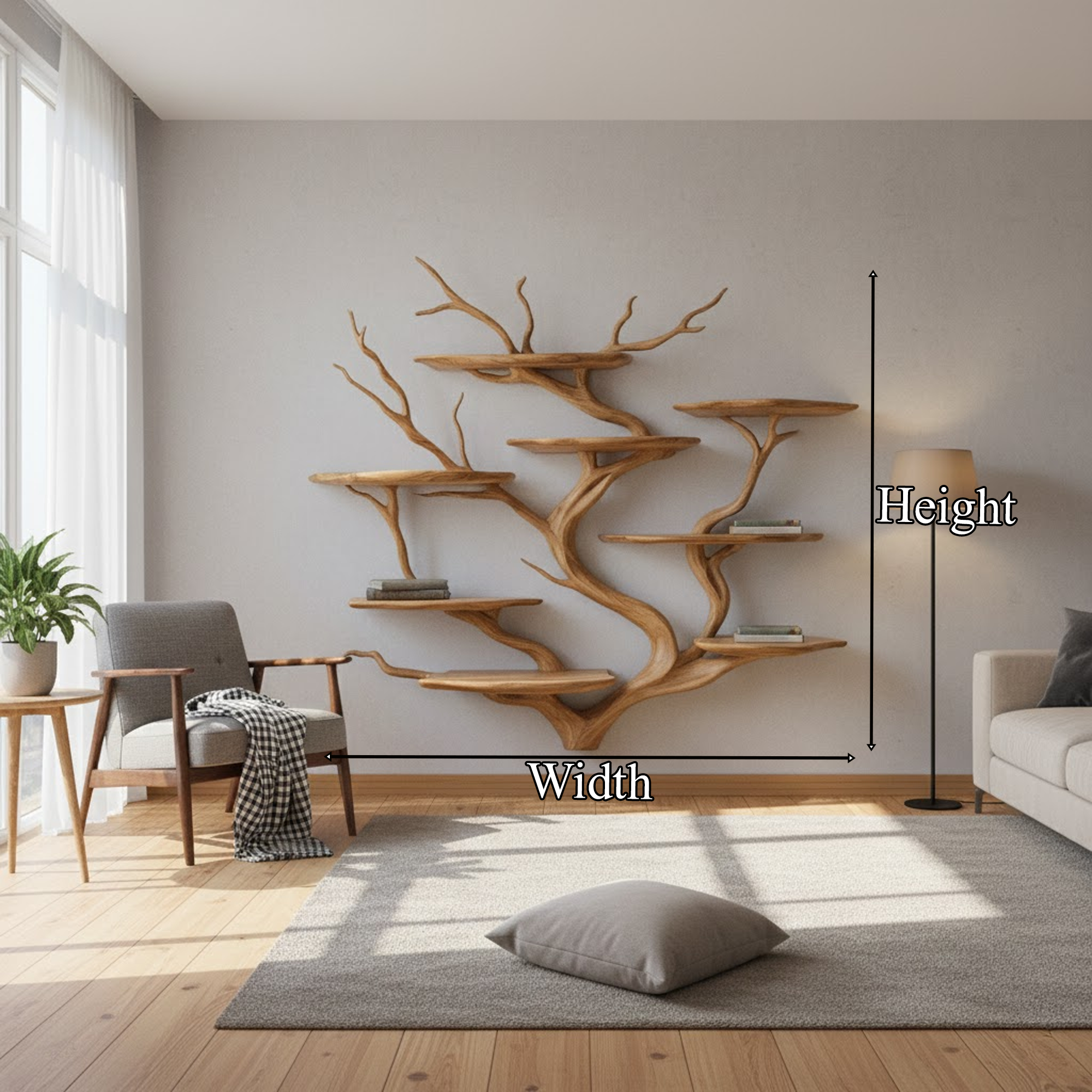 Sculpture Style Wall Shelf Reading Room And Studio SINLKITBS110