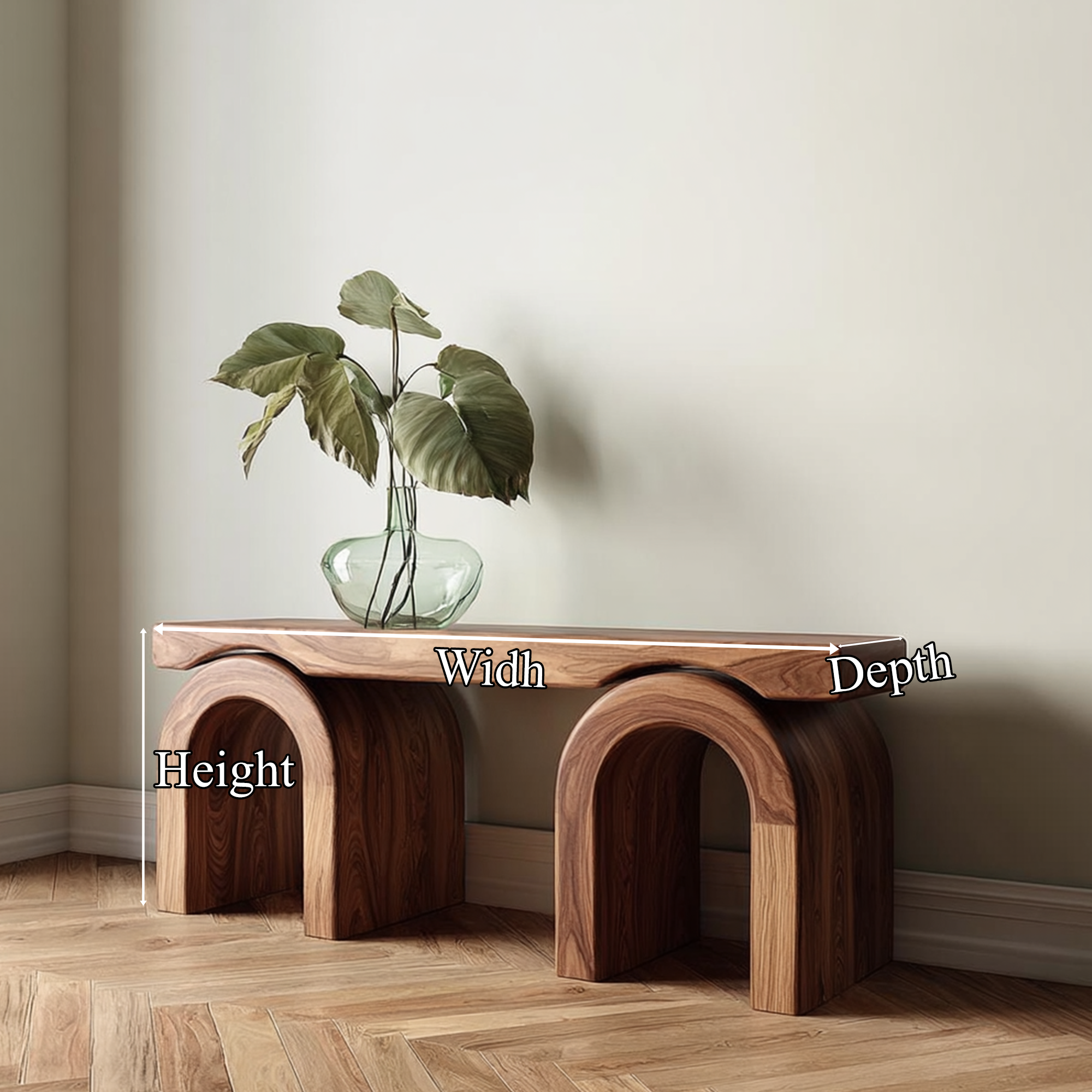 Mid Century Natural Console Table Living Room And Open Room SINLKICS419