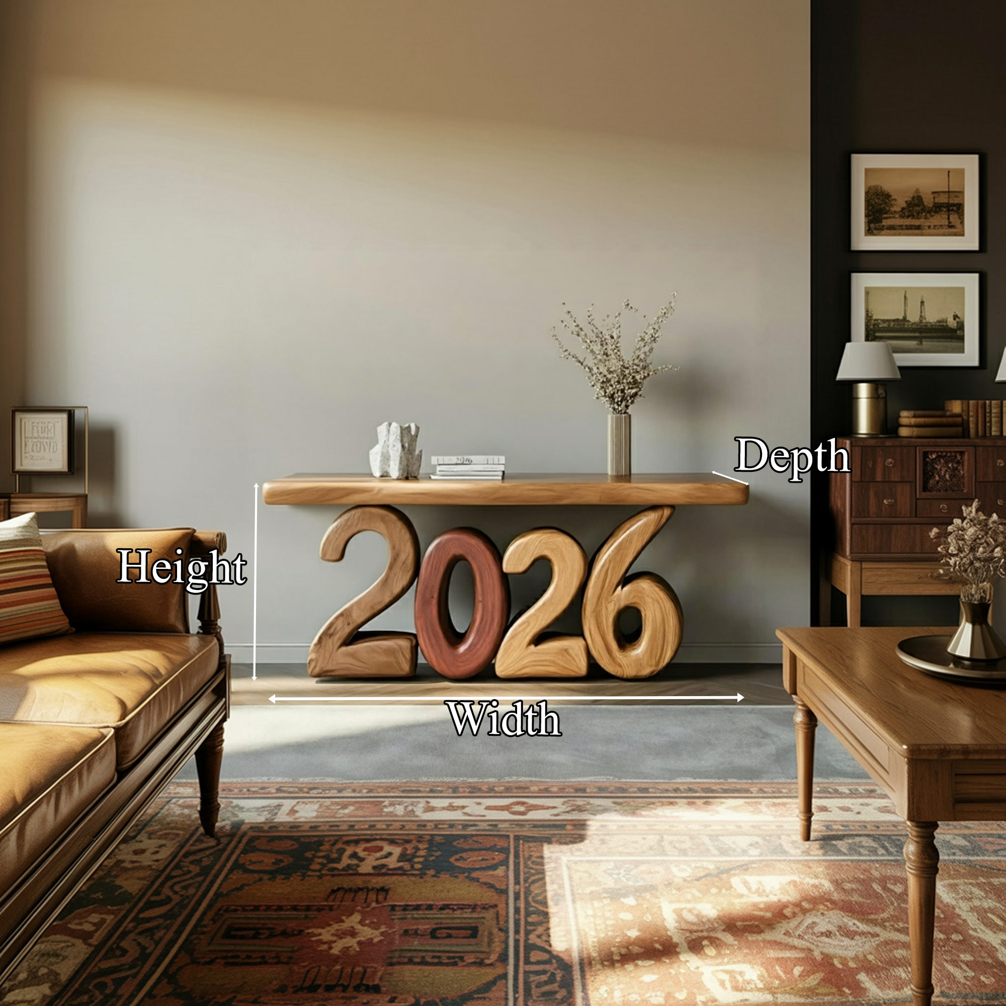 Sculptural Modern Console Table Living Room And Entryway SINLKICS424