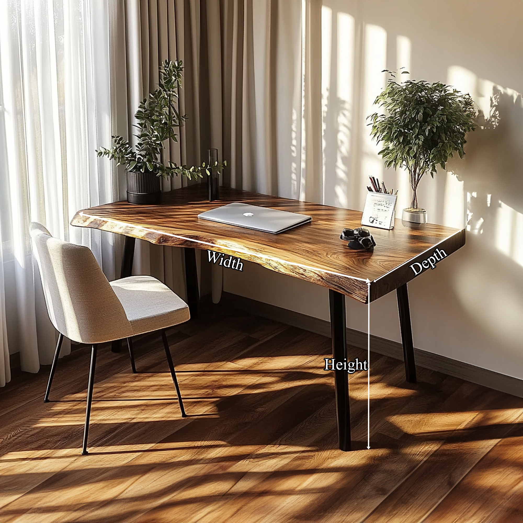 Rustic Modern Desk Bedroom And Study Room SINLKIDK016