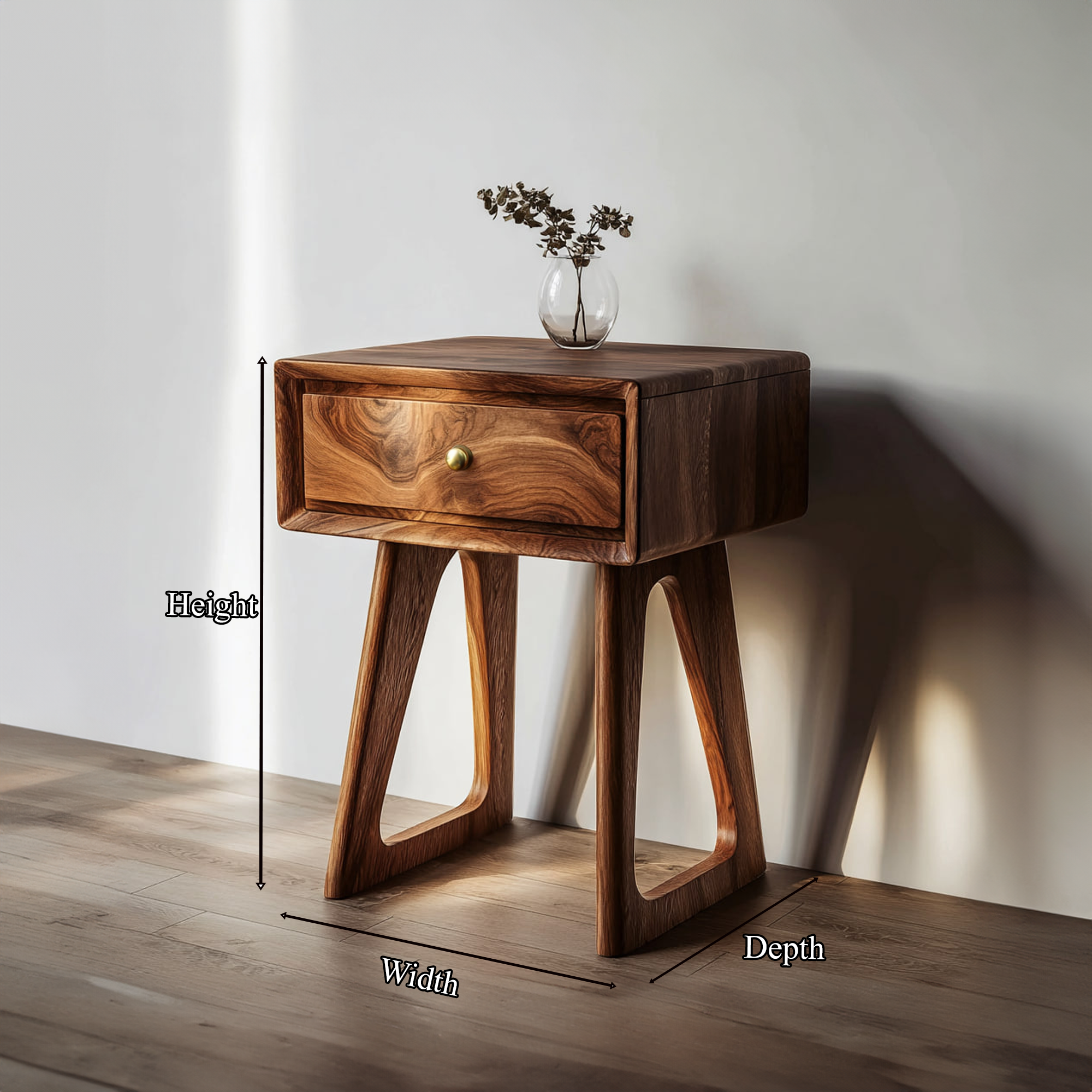 Modern Sculpted Frame Side Table Living Room Or Studio Room SINLKICC026