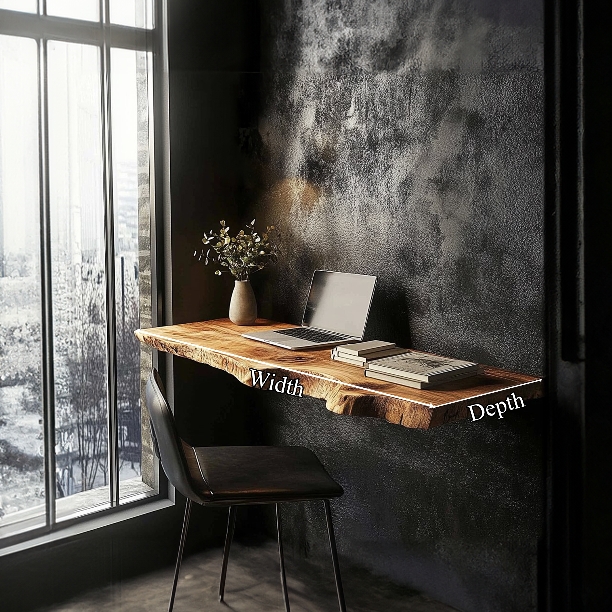 Rustic Floating Desk Study Room Or Office SINLKIFL291