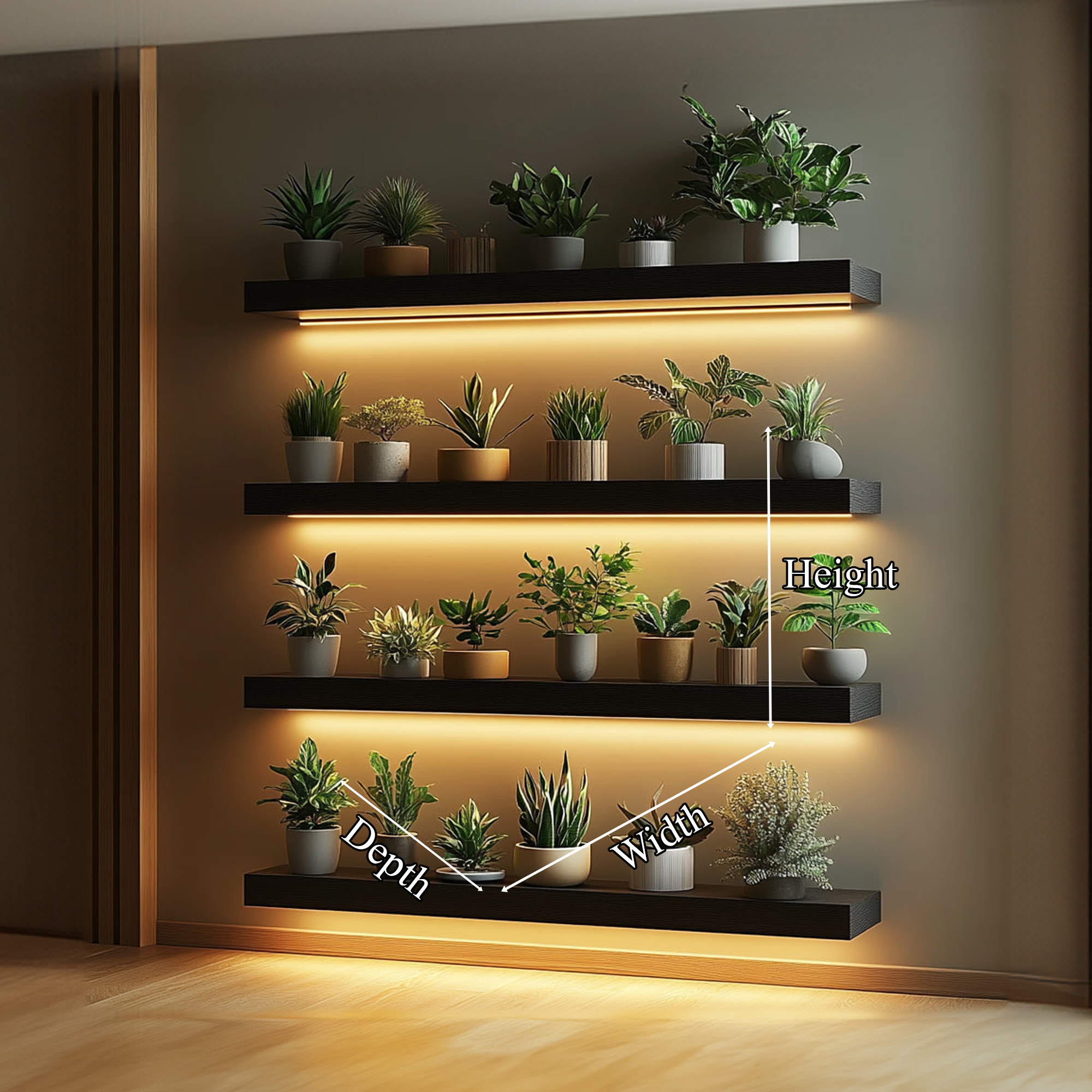 Modern Minimal Floating Shelf Living Room Or Bedroom SINLKIFL307