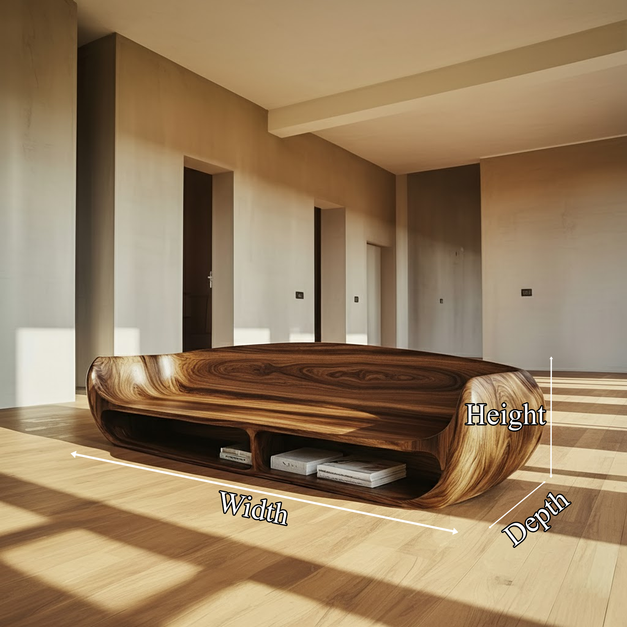 Rustic Sculptural Sofa Christmas Holiday Living Room Decor SINLKIWC027