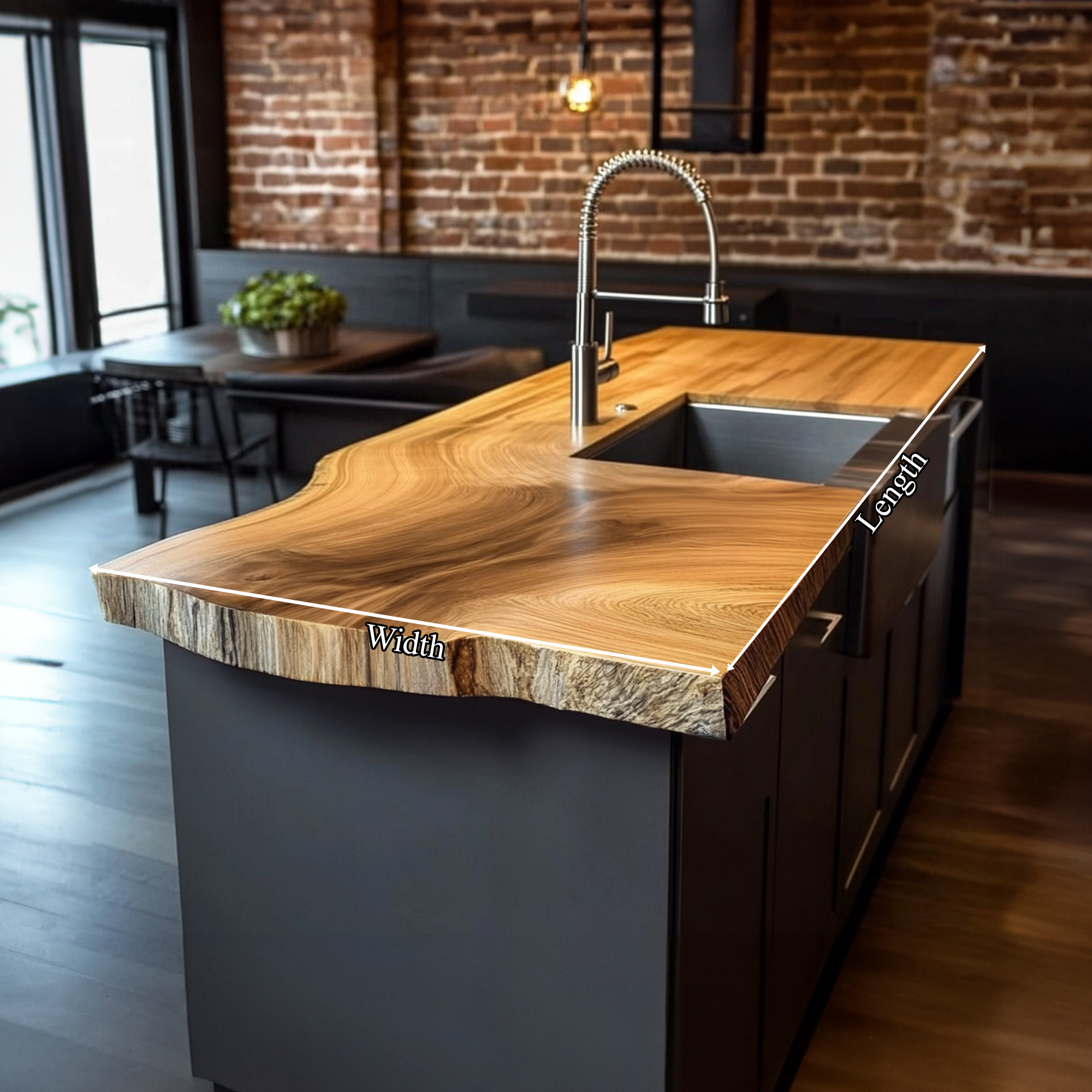 Rustic Industrial Luxury Statement Kitchen Island Kitchen Or Chef Studio SINLKIKI122