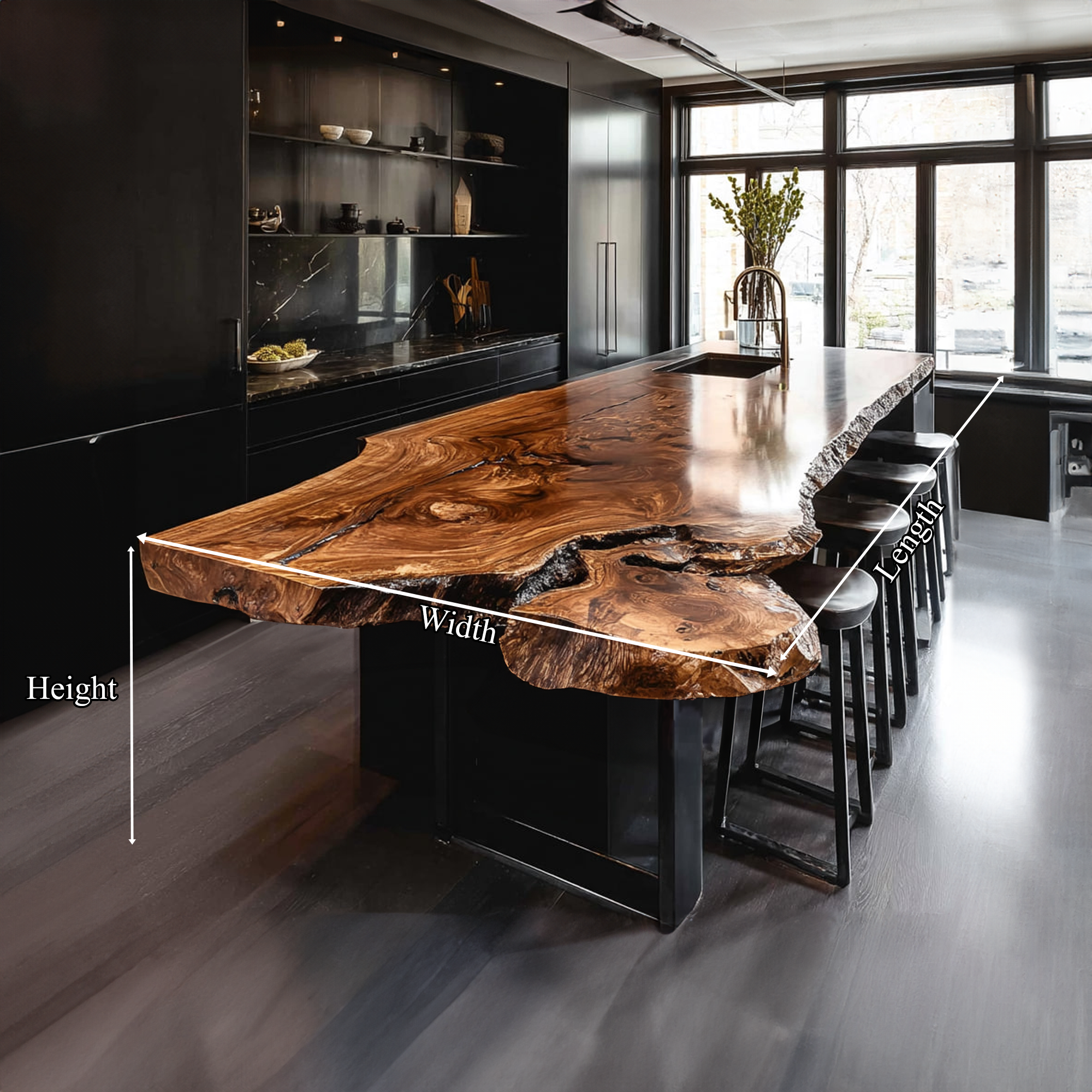 Modern Rustic Kitchen Island Kitchen Or Dining Room SINLKIKI010