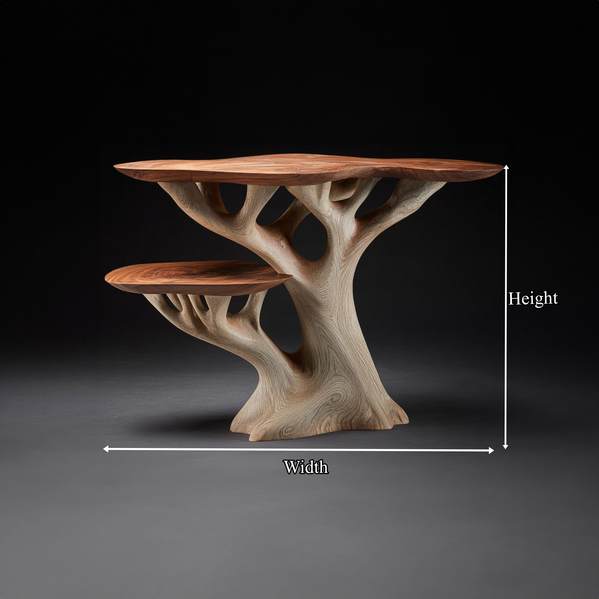 Rustic Organic End Table Bedroom Or Living Room Accent SINLKIBT130