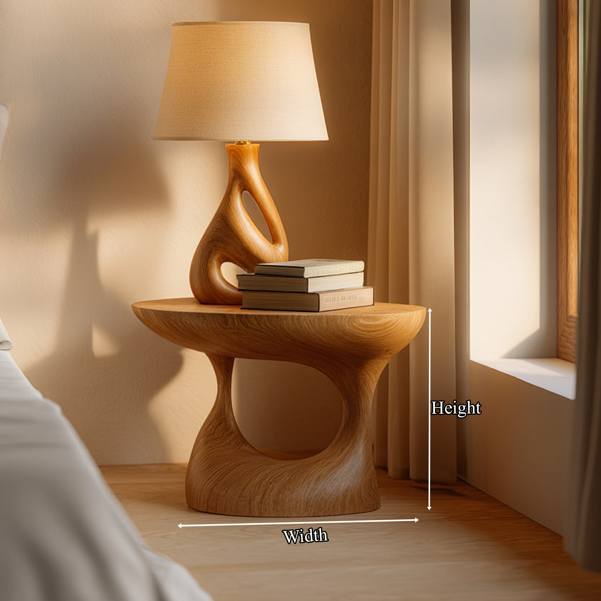 Mid Century Bedside Table Bedroom Or Living Room SINLKIBT126