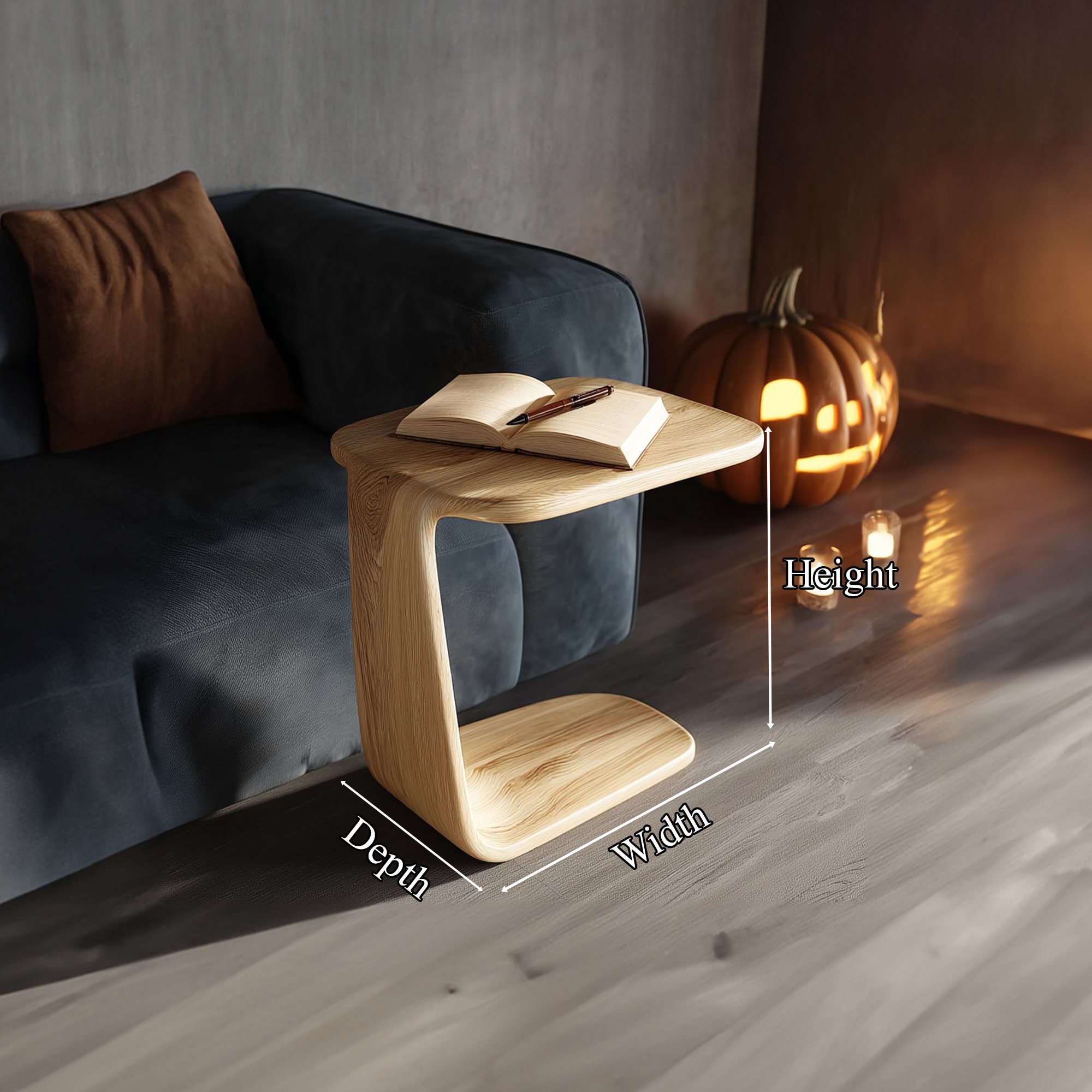 Organic Modern Modern Side Table For Living Room SINLKIBT193