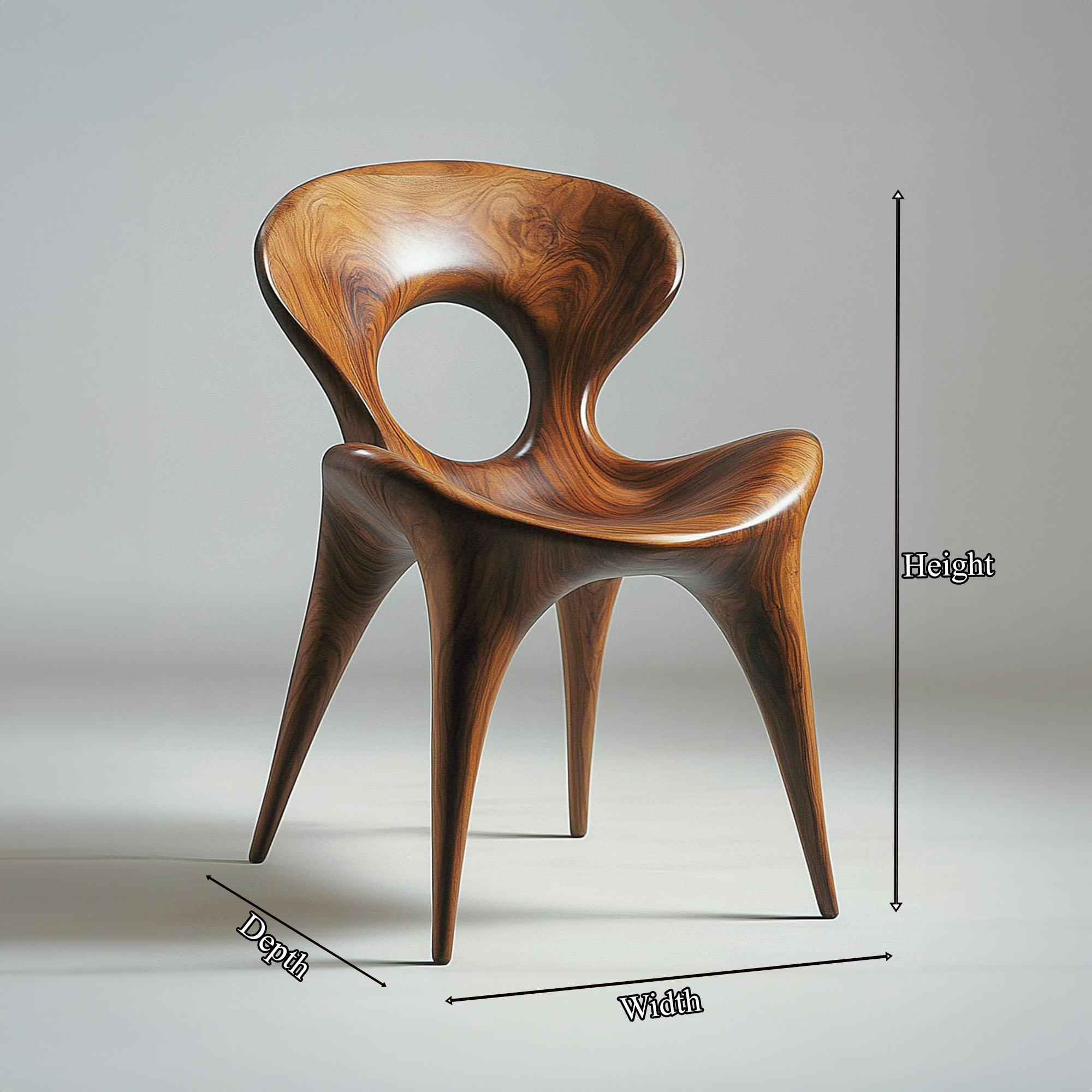 Organic Modern Luxury Accent Chair Living Room Or Lounge SINLKIWC014